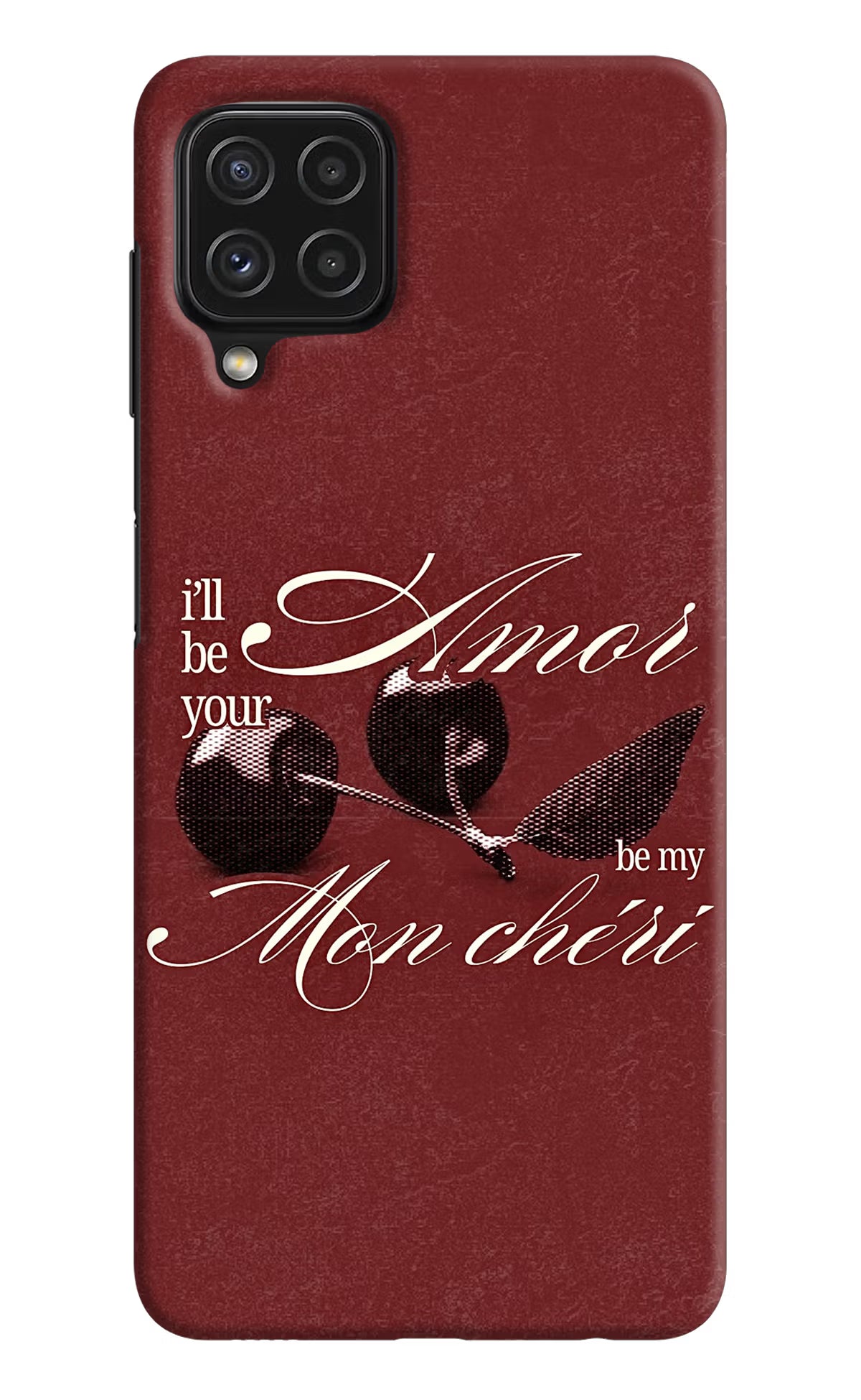 Velvet Cherry Samsung A22 4G Back Cover - Velvet Cherry Samsung A22 4G Back Cover Velvet Cherry Samsung A22 4G Back Cover