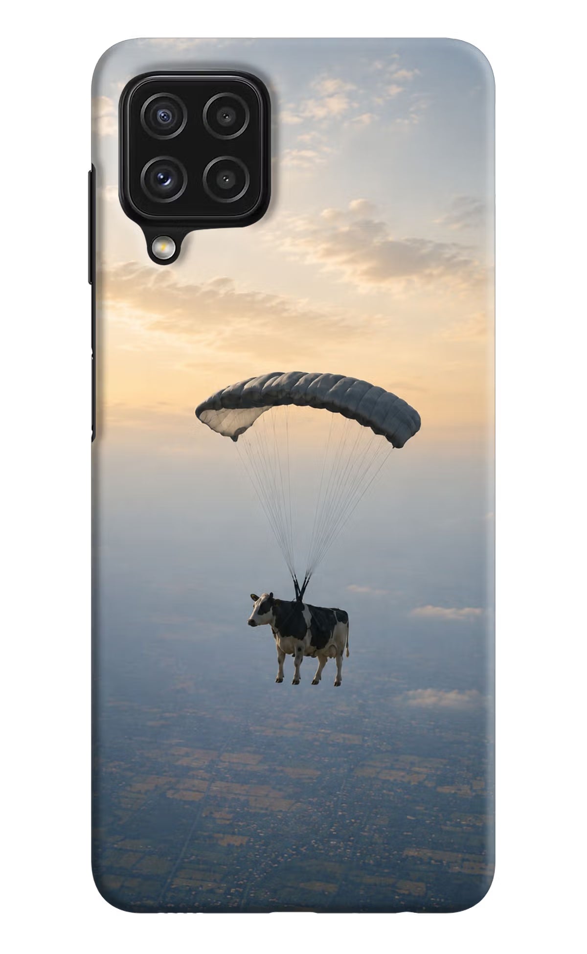 Skydiving Cow Samsung A22 4G Back Cover - Skydiving Cow Samsung A22 4G Back Cover Skydiving Cow Samsung A22 4G Back Cover