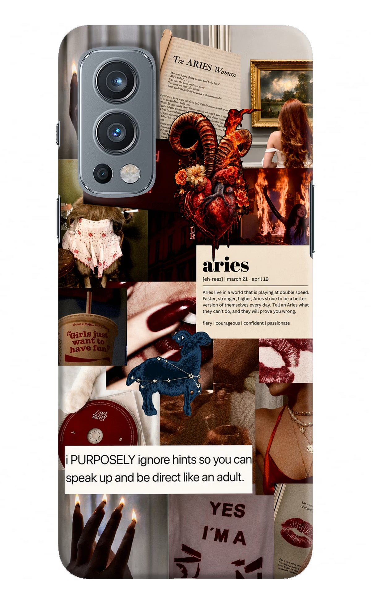 Zodiac Aries OnePlus Nord 2 5G Back Cover - Zodiac Aries OnePlus Nord 2 5G Back Cover Zodiac Aries OnePlus Nord 2 5G Back Cover