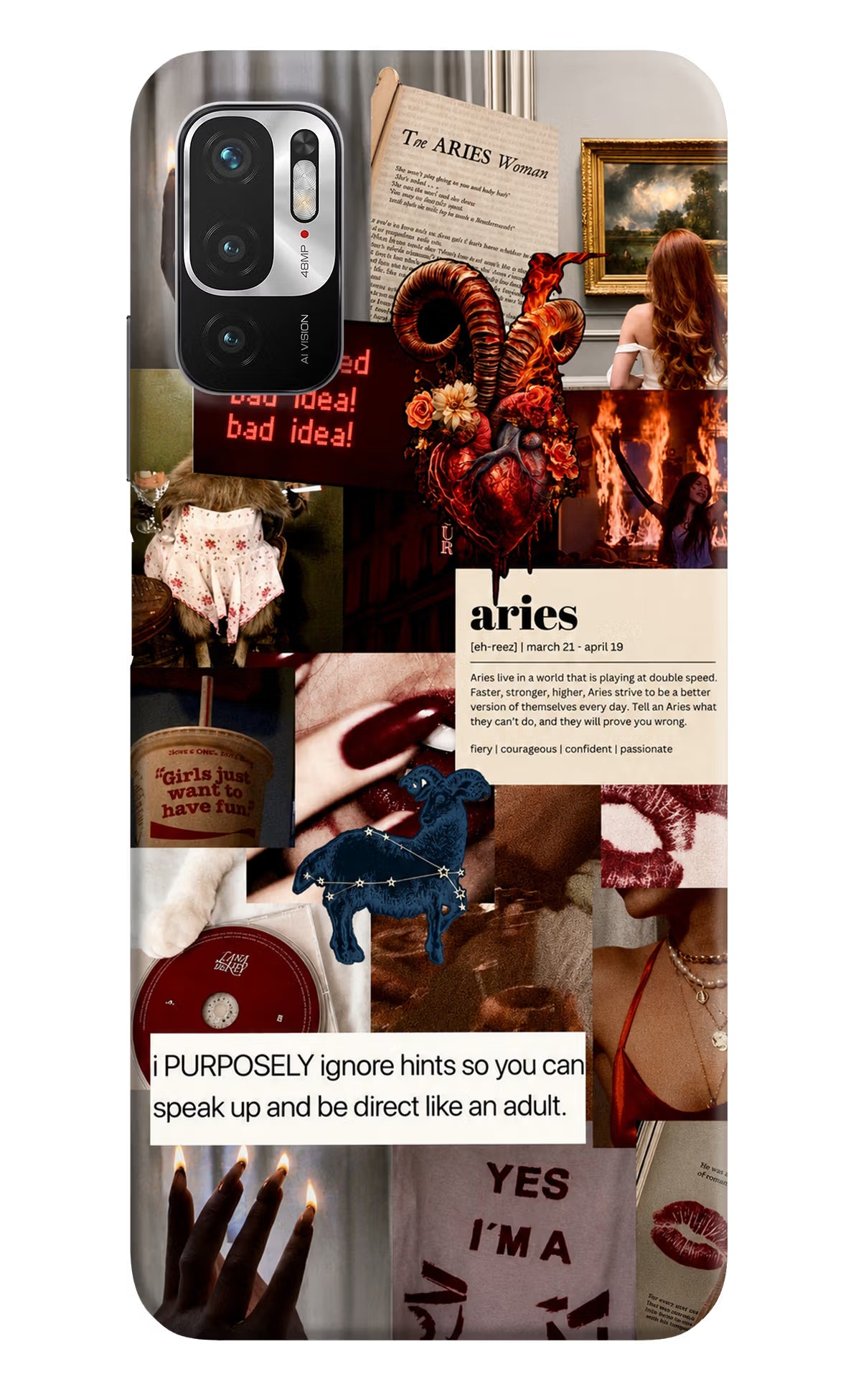 Zodiac Aries Redmi Note 10T 5G Back Cover - Zodiac Aries Redmi Note 10T 5G Back Cover Zodiac Aries Redmi Note 10T 5G Back Cover