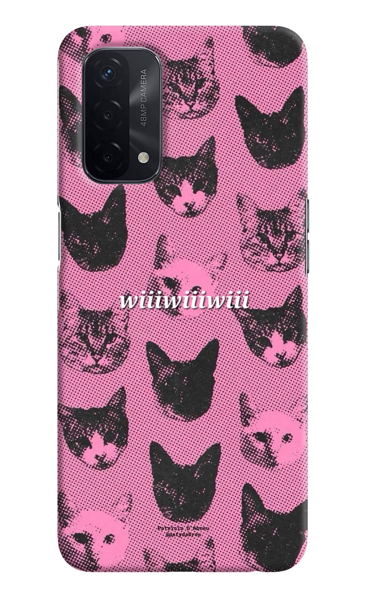 Pink Cats Oppo A74 5G Back Cover - Pink Cats Oppo A74 5G Back Cover Pink Cats Oppo A74 5G Back Cover