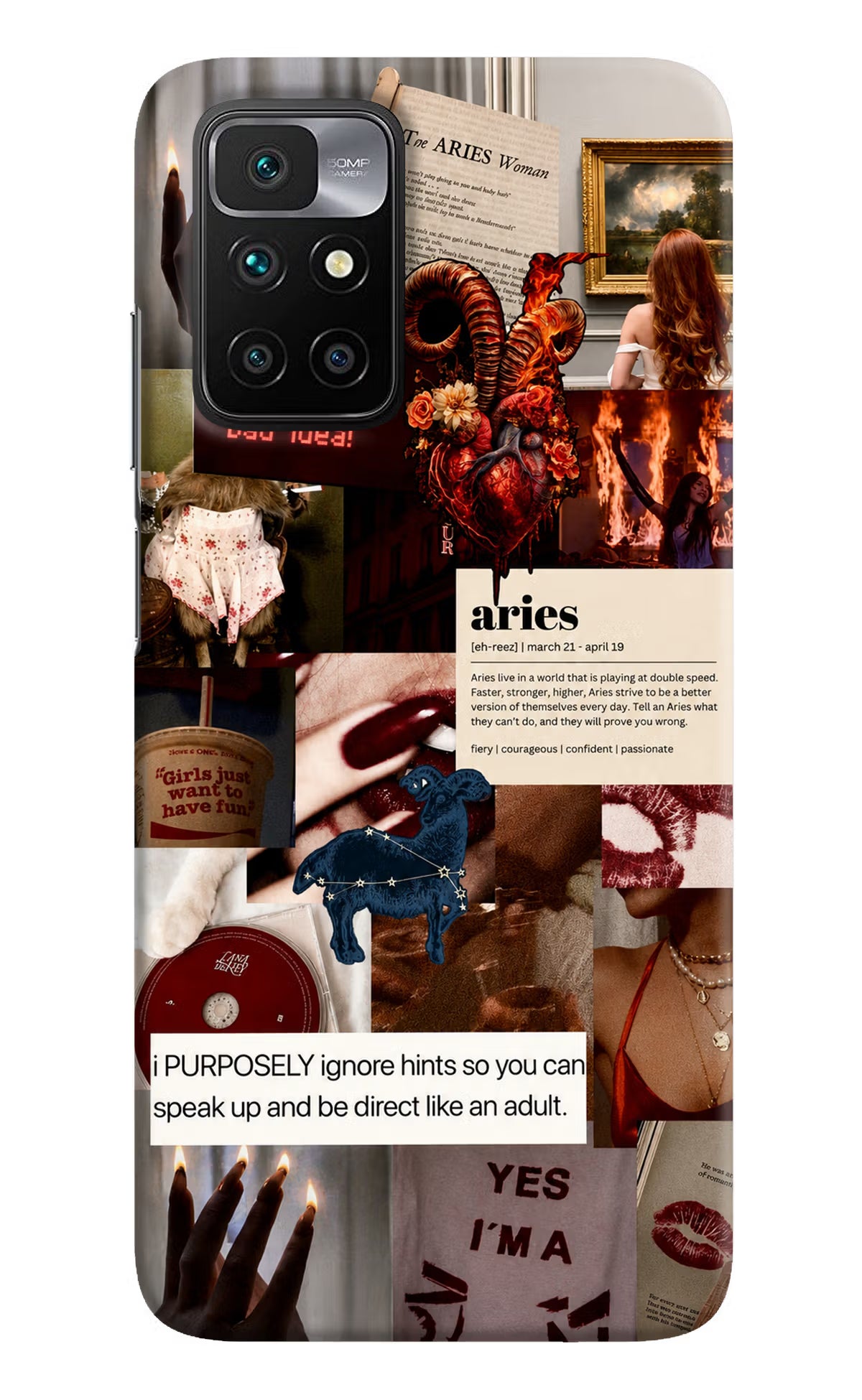 Zodiac Aries Redmi 10 Prime Back Cover - Zodiac Aries Redmi 10 Prime Back Cover Zodiac Aries Redmi 10 Prime Back Cover