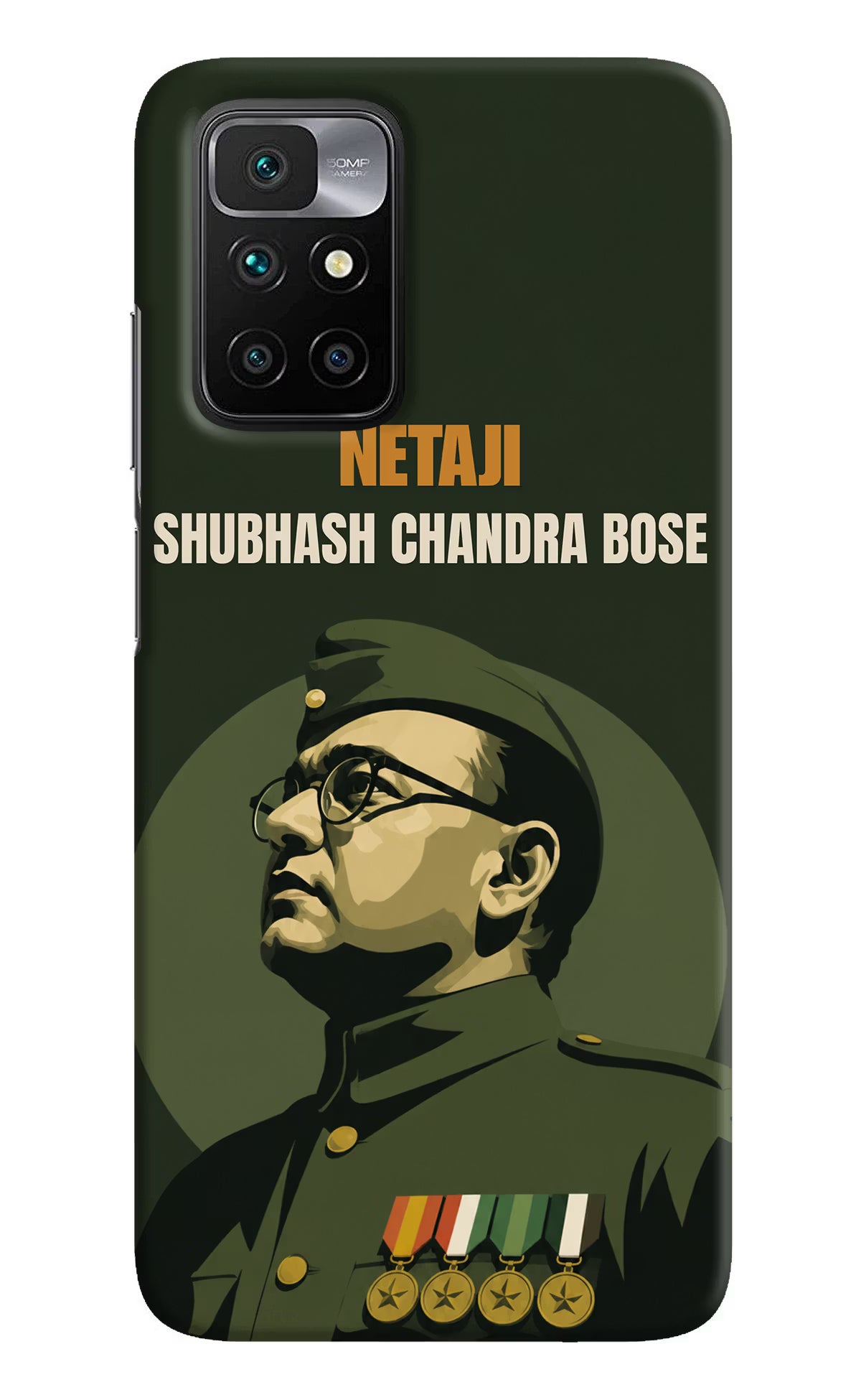Netaji Legacy Redmi 10 Prime Back Cover - Netaji Legacy Redmi 10 Prime Back Cover Netaji Legacy Redmi 10 Prime Back Cover