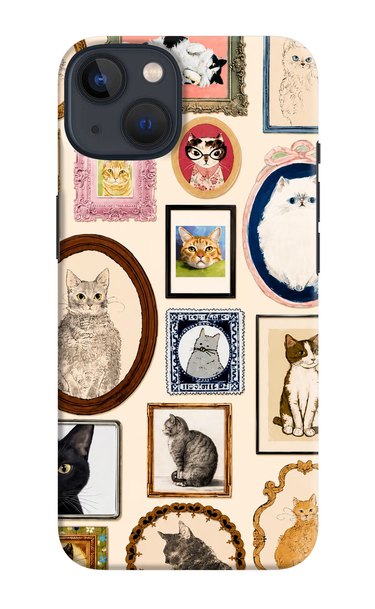 Mirror Cats iPhone 13 Mini Back Cover - Mirror Cats iPhone 13 Mini Back Cover Mirror Cats iPhone 13 Mini Back Cover