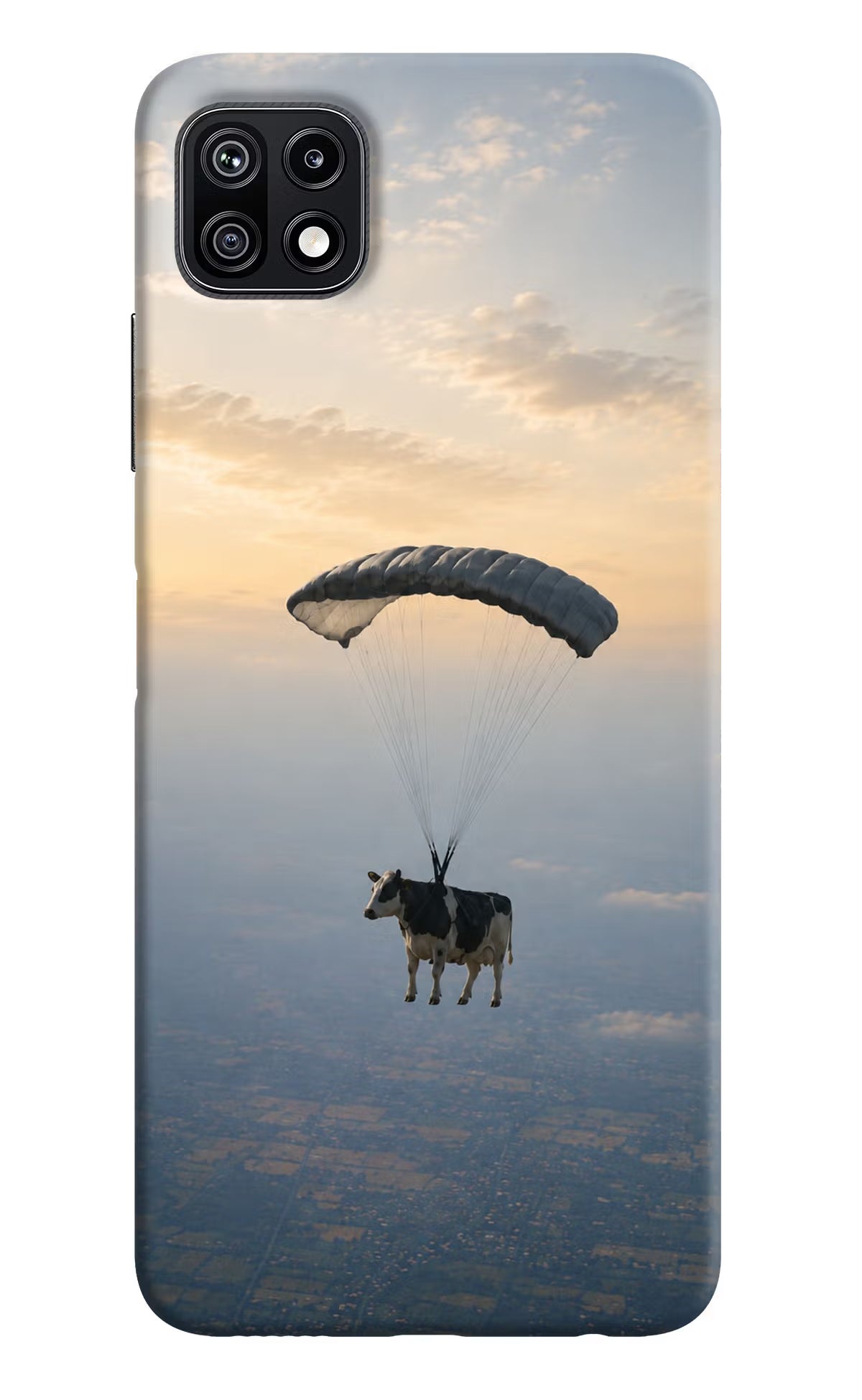 Skydiving Cow Samsung F42 5G Back Cover - Skydiving Cow Samsung F42 5G Back Cover Skydiving Cow Samsung F42 5G Back Cover