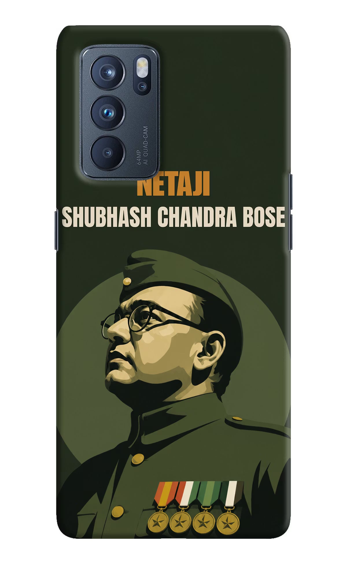 Netaji Legacy Oppo Reno6 Pro 5G Back Cover - Netaji Legacy Oppo Reno6 Pro 5G Back Cover Netaji Legacy Oppo Reno6 Pro 5G Back Cover