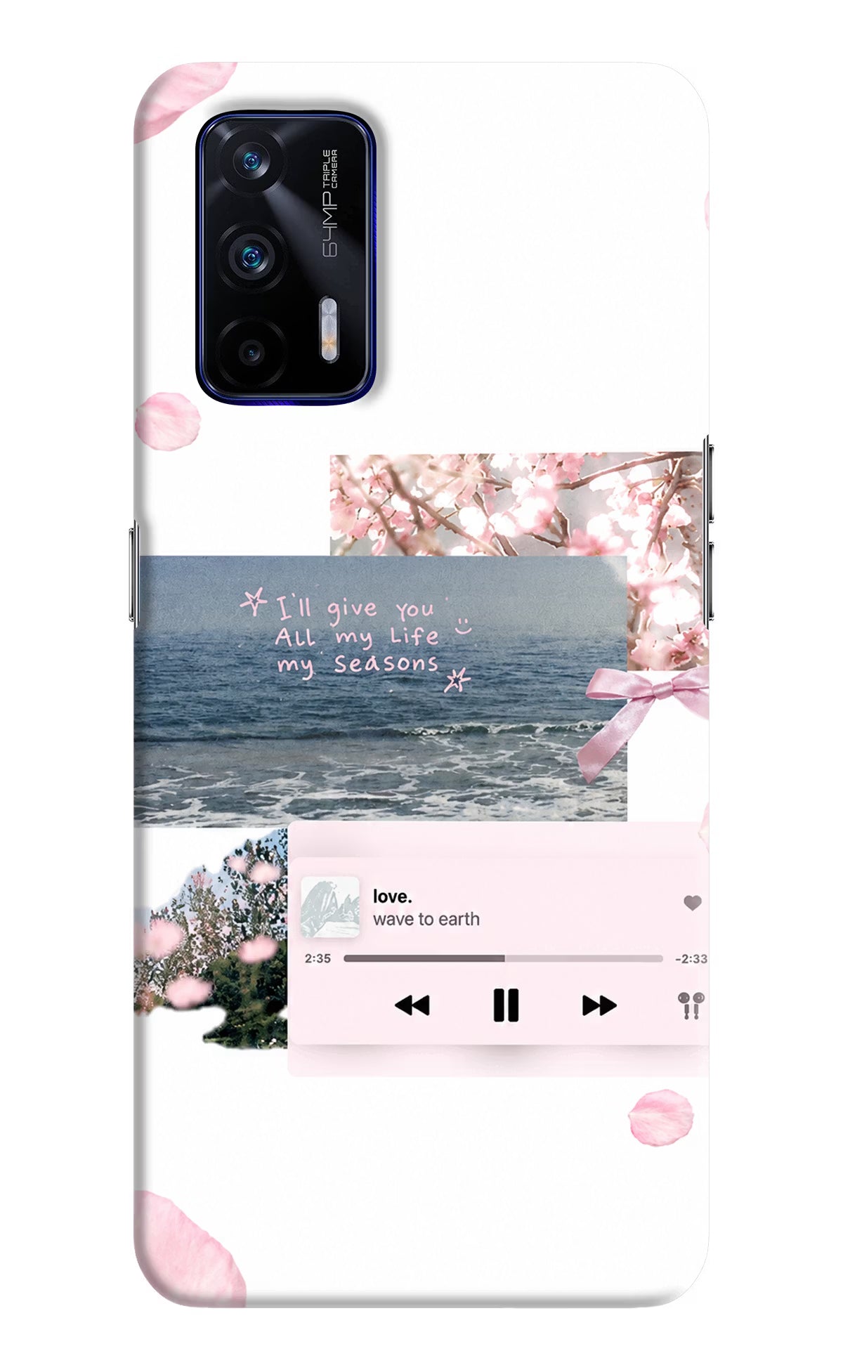 Wave to earth Realme GT 5G Back Cover - Wave to earth Realme GT 5G Back Cover Wave to earth Realme GT 5G Back Cover