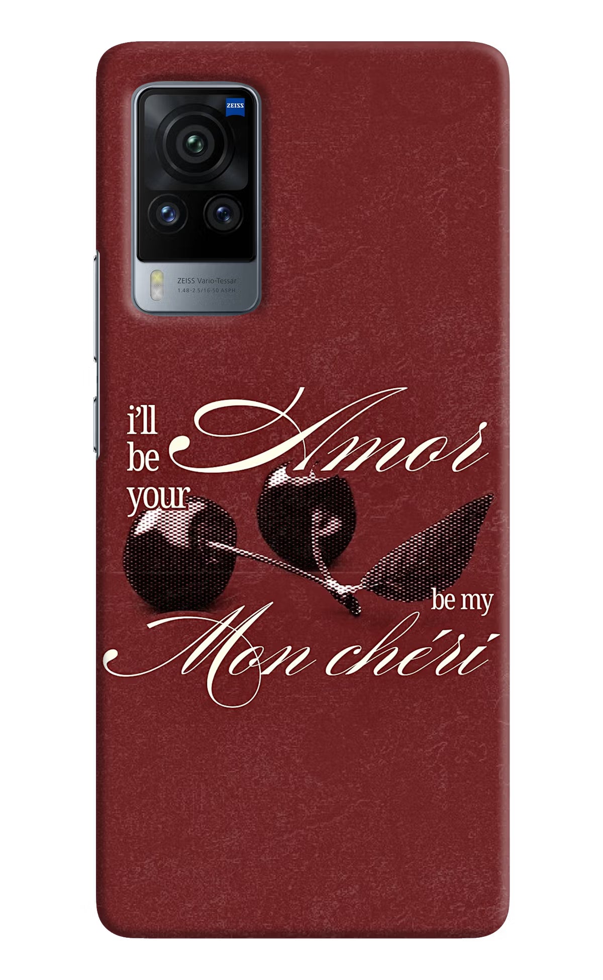 Velvet Cherry Vivo X60 Pro Back Cover - Velvet Cherry Vivo X60 Pro Back Cover Velvet Cherry Vivo X60 Pro Back Cover