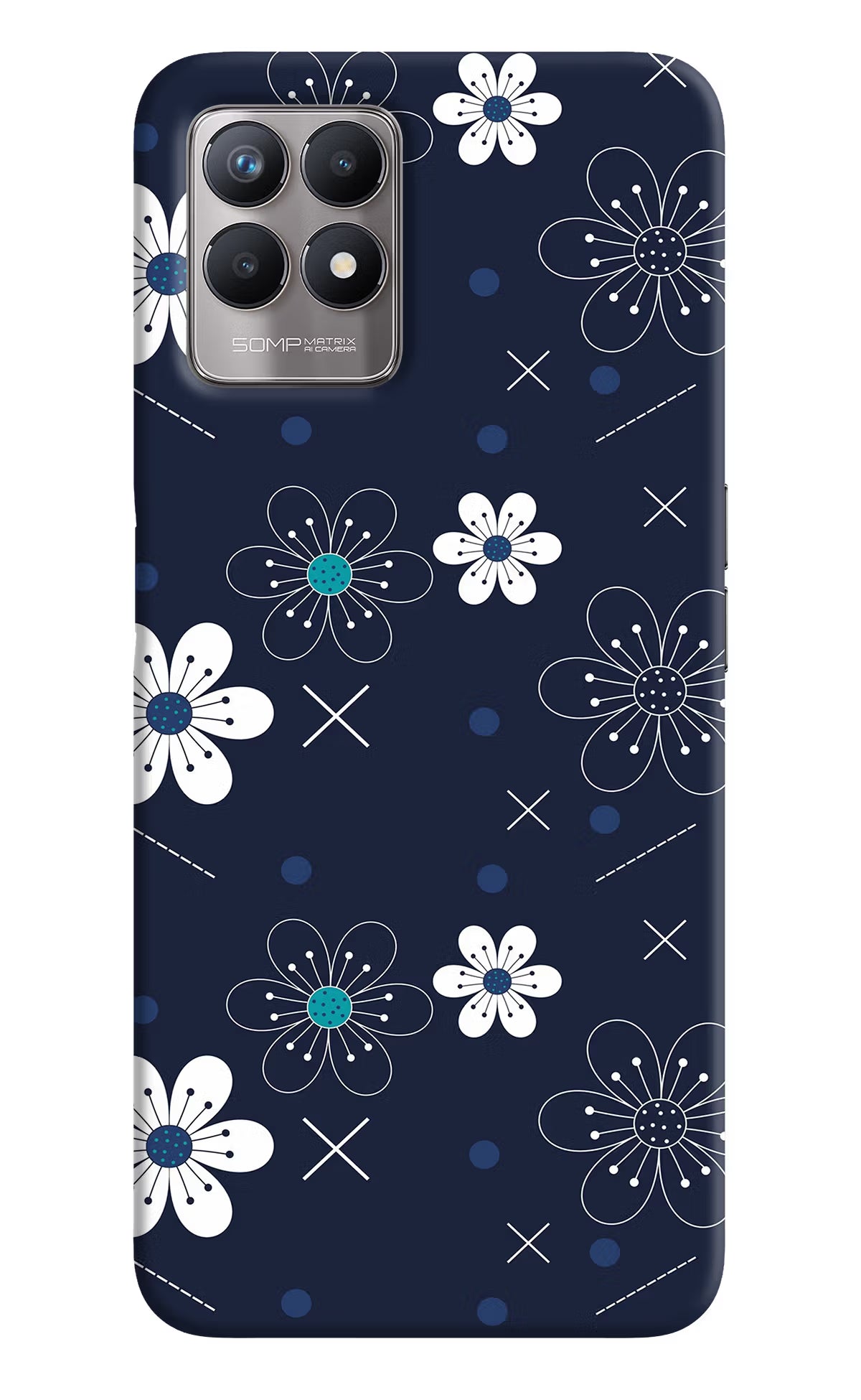 Flowers Realme 8i Back Cover - Flowers Realme 8i Back Cover Flowers Realme 8i Back Cover