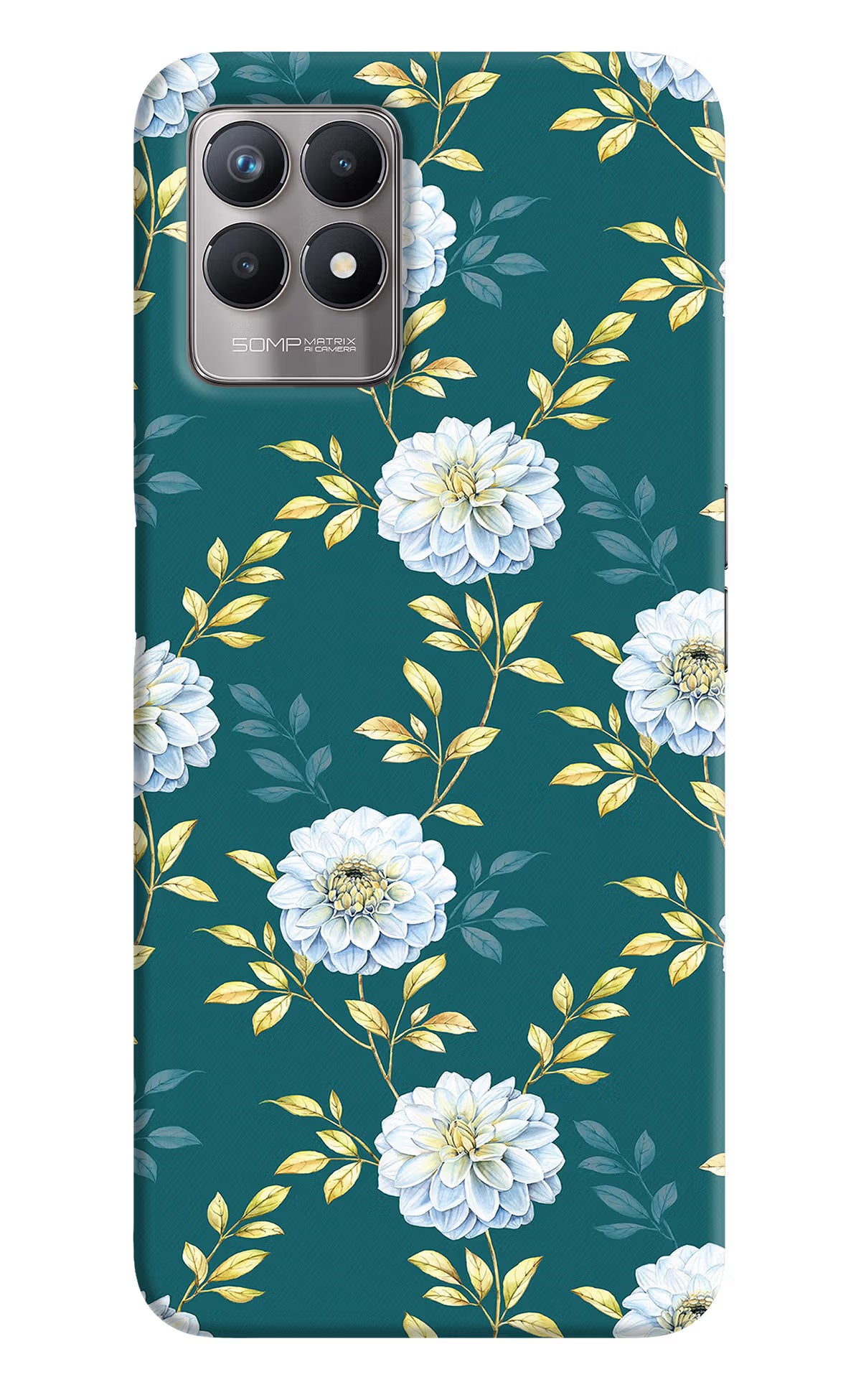 Flowers Realme 8i Back Cover - Flowers Realme 8i Back Cover Flowers Realme 8i Back Cover