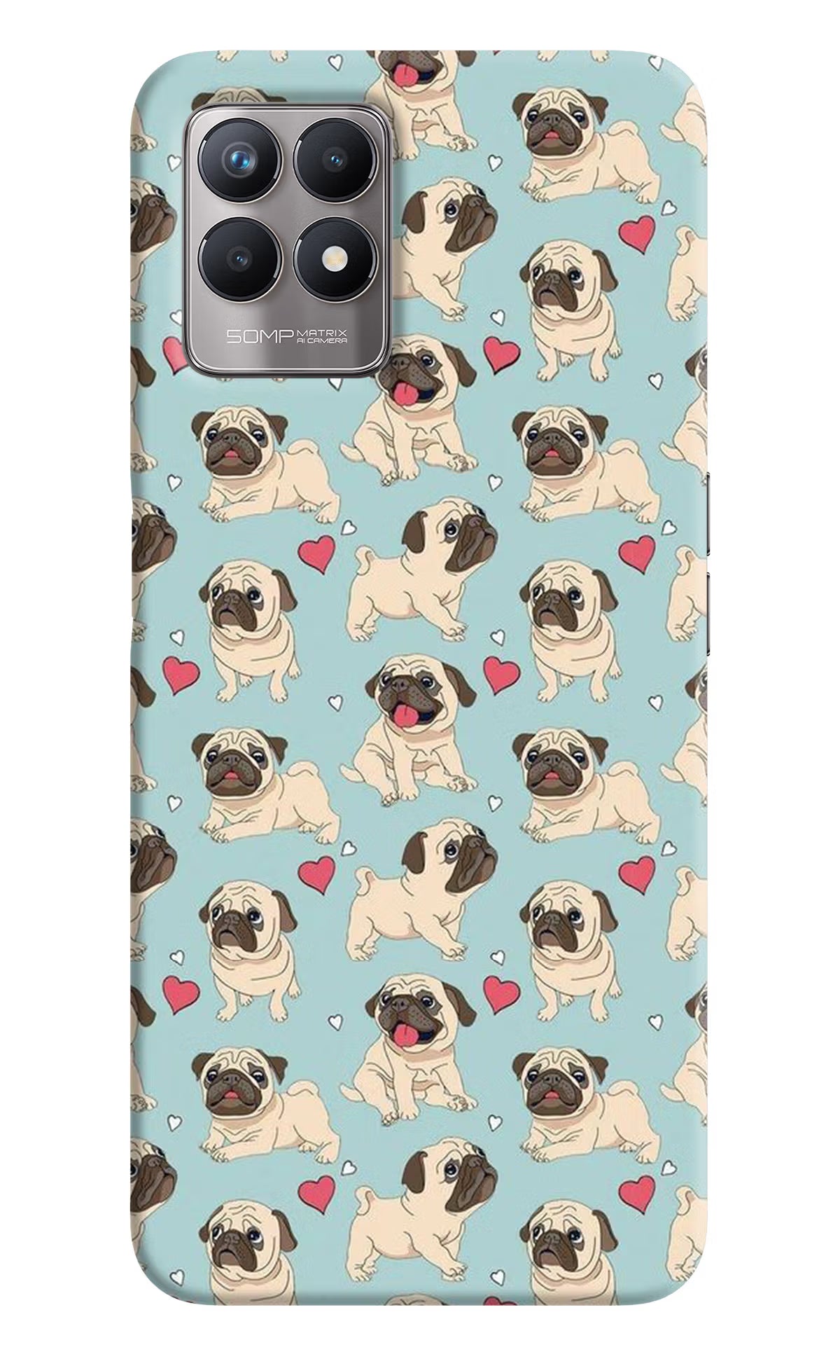 Pug Dog Realme 8i Back Cover - Pug Dog Realme 8i Back Cover Pug Dog Realme 8i Back Cover