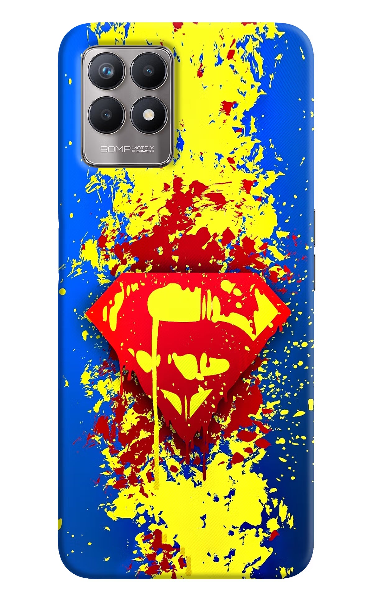 Superman logo Realme 8i Back Cover - Superman logo Realme 8i Back Cover Superman logo Realme 8i Back Cover