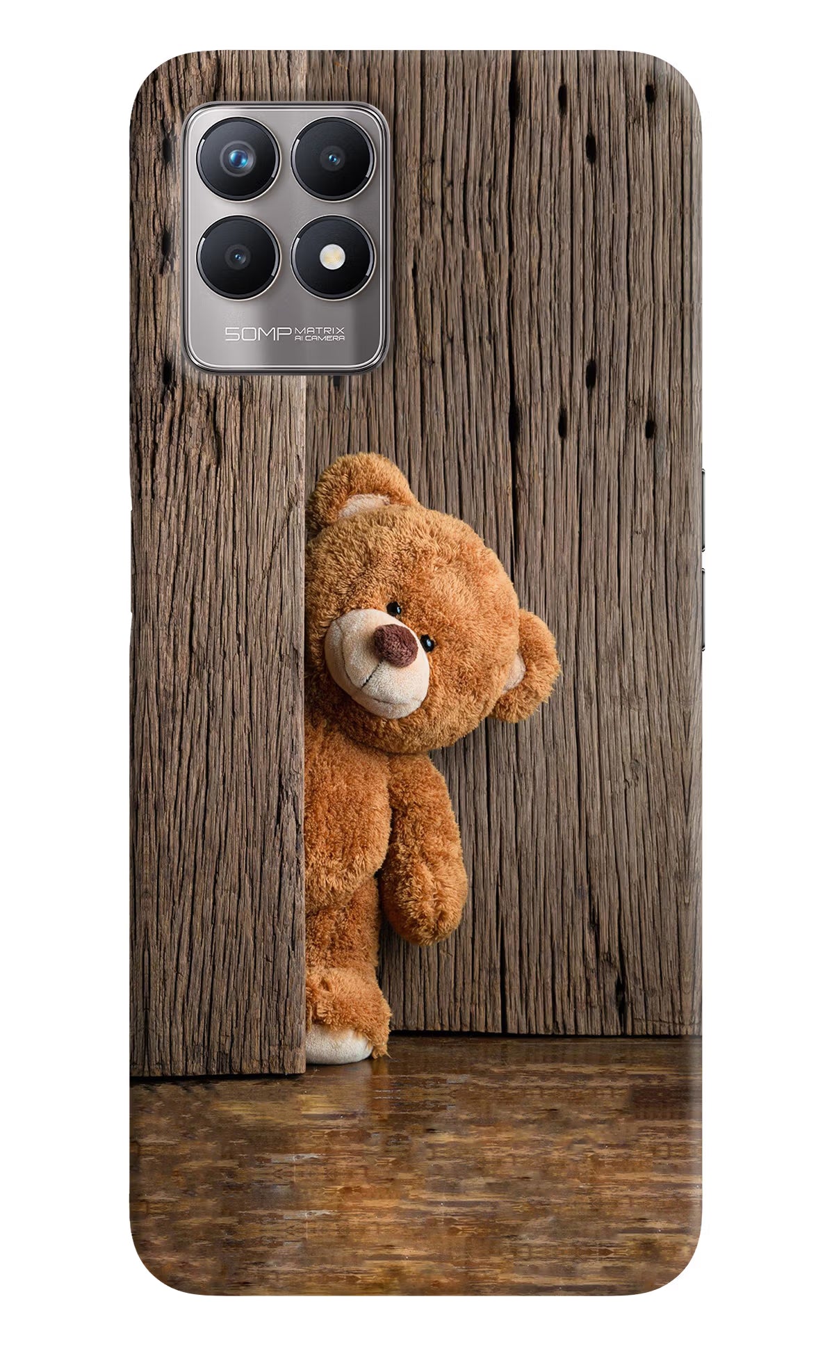Teddy Wooden Realme 8i Back Cover - Teddy Wooden Realme 8i Back Cover Teddy Wooden Realme 8i Back Cover