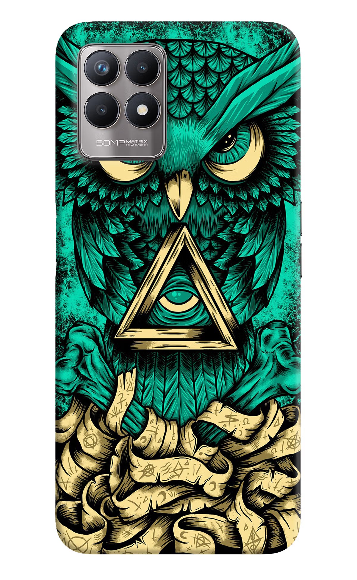 Green Owl Realme 8i Back Cover - Green Owl Realme 8i Back Cover Green Owl Realme 8i Back Cover