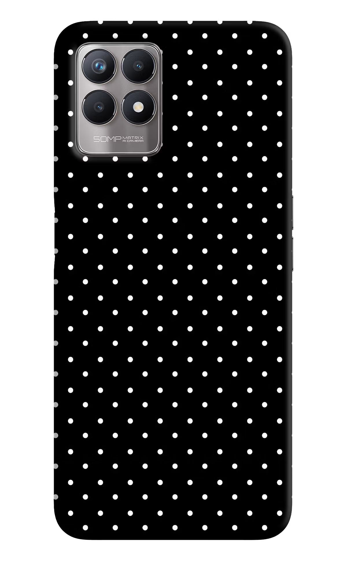 White Dots Realme 8i Back Cover - White Dots Realme 8i Back Cover White Dots Realme 8i Back Cover