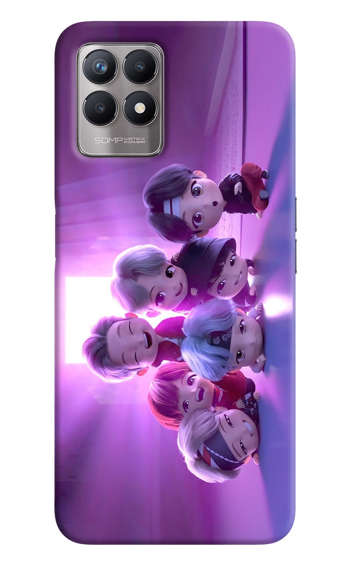 BTS Chibi Realme 8i Back Cover - BTS Chibi Realme 8i Back Cover BTS Chibi Realme 8i Back Cover