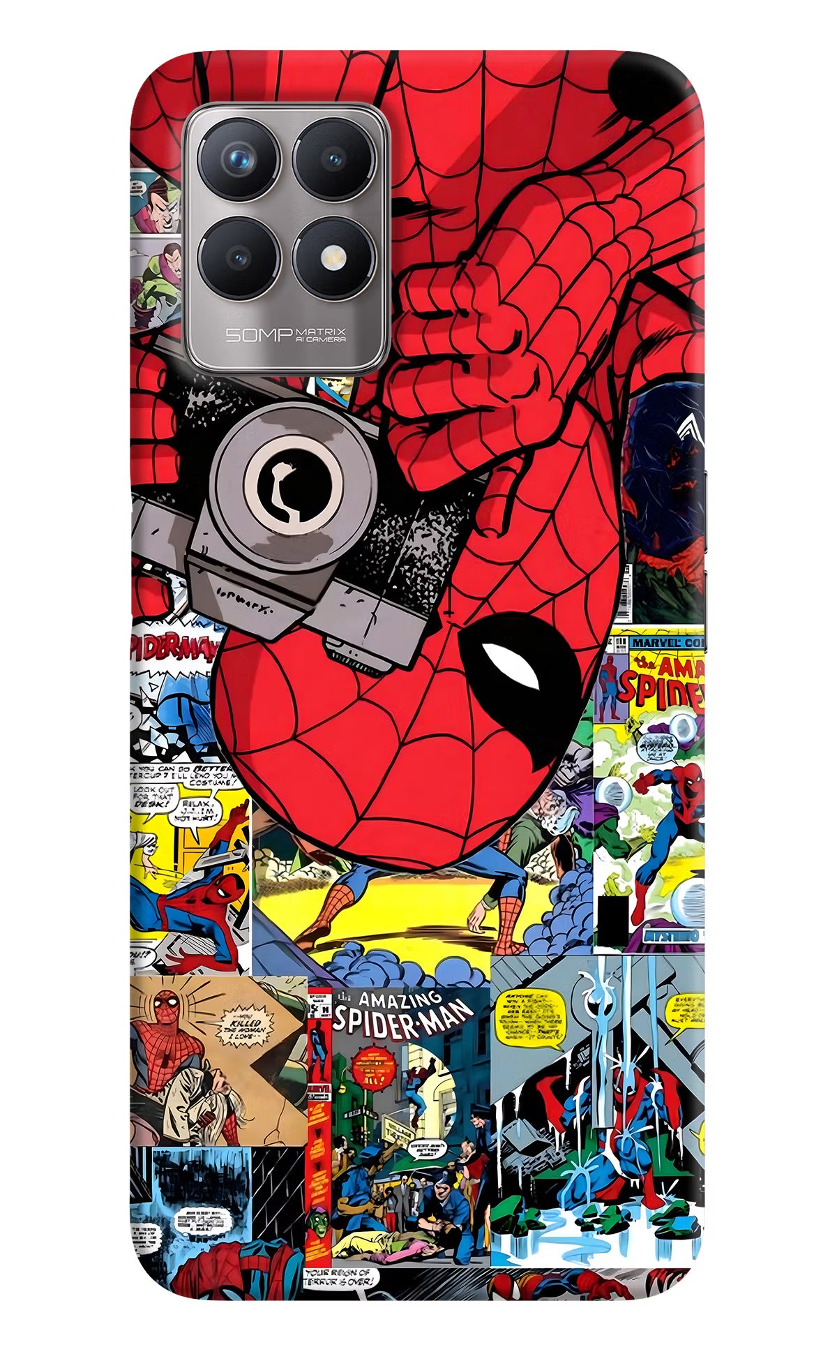 Spider Man Realme 8i Back Cover - Spider Man Realme 8i Back Cover Spider Man Realme 8i Back Cover