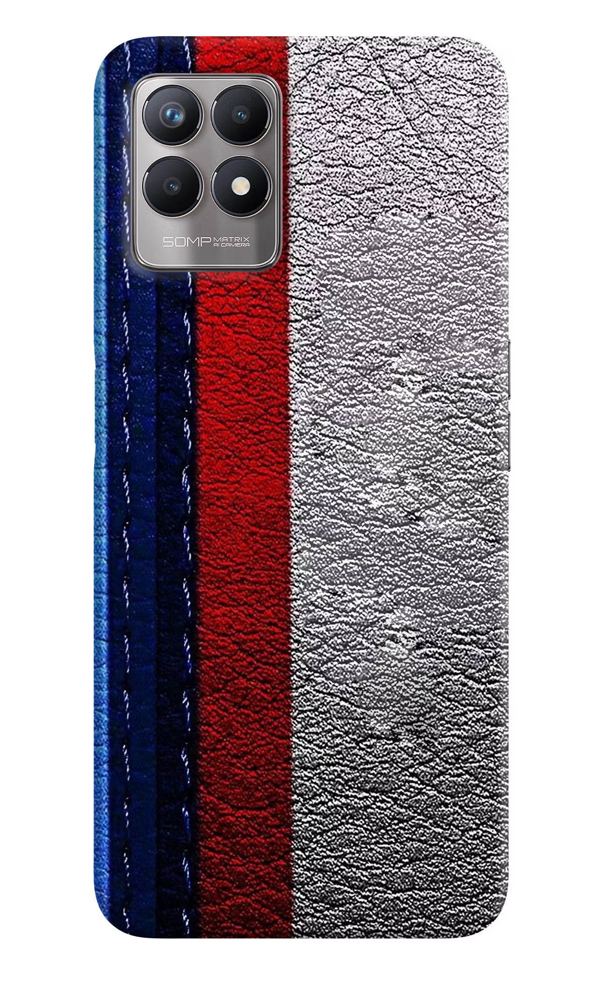 BMW Stripes Realme 8i Back Cover - BMW Stripes Realme 8i Back Cover BMW Stripes Realme 8i Back Cover