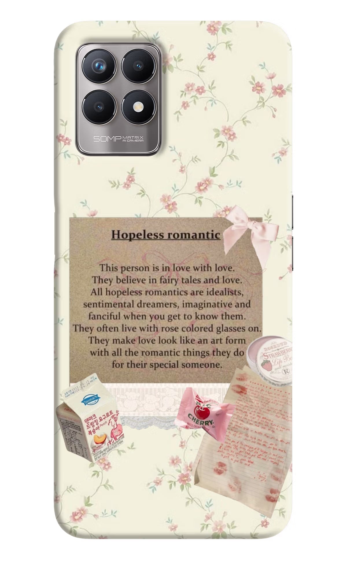 Hopeless Romantic Realme 8i Back Cover - Hopeless Romantic Realme 8i Back Cover Hopeless Romantic Realme 8i Back Cover