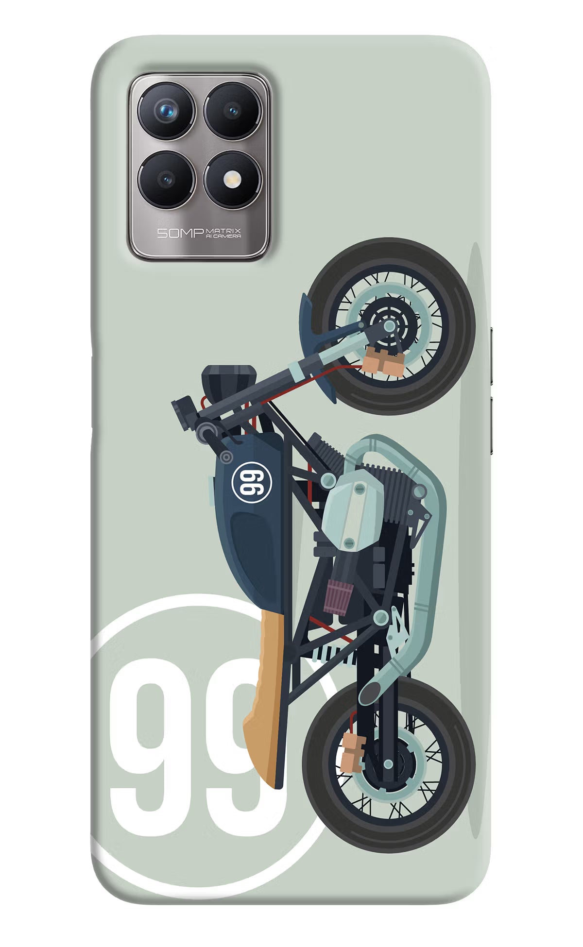 Classic Cafe Racer 99 Realme 8i Back Cover - Classic Cafe Racer 99 Realme 8i Back Cover Classic Cafe Racer 99 Realme 8i Back Cover