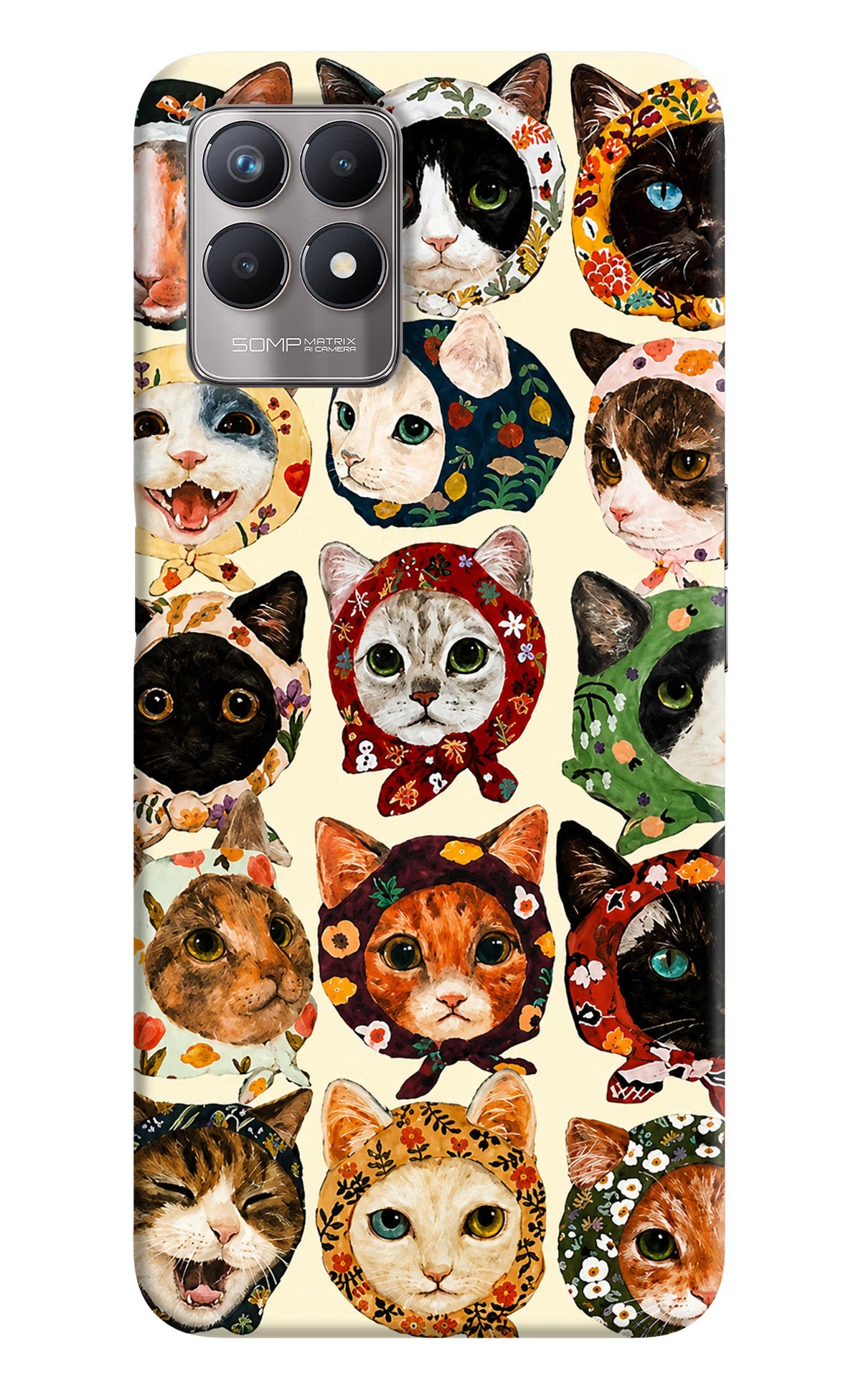 Cool Cat Realme 8i Back Cover - Cool Cat Realme 8i Back Cover Cool Cat Realme 8i Back Cover