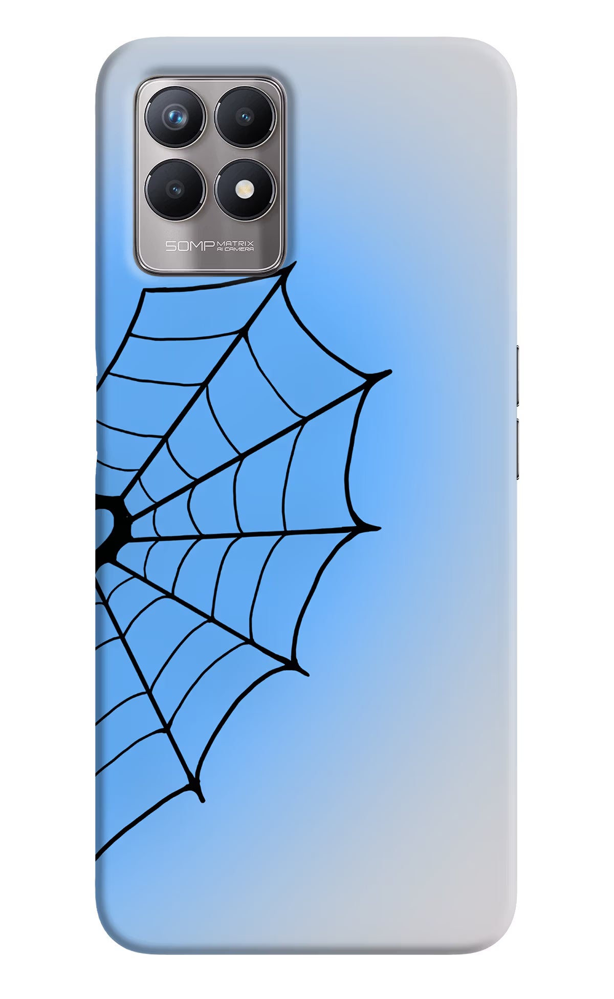 Blue Web Realme 8i Back Cover - Blue Web Realme 8i Back Cover Blue Web Realme 8i Back Cover
