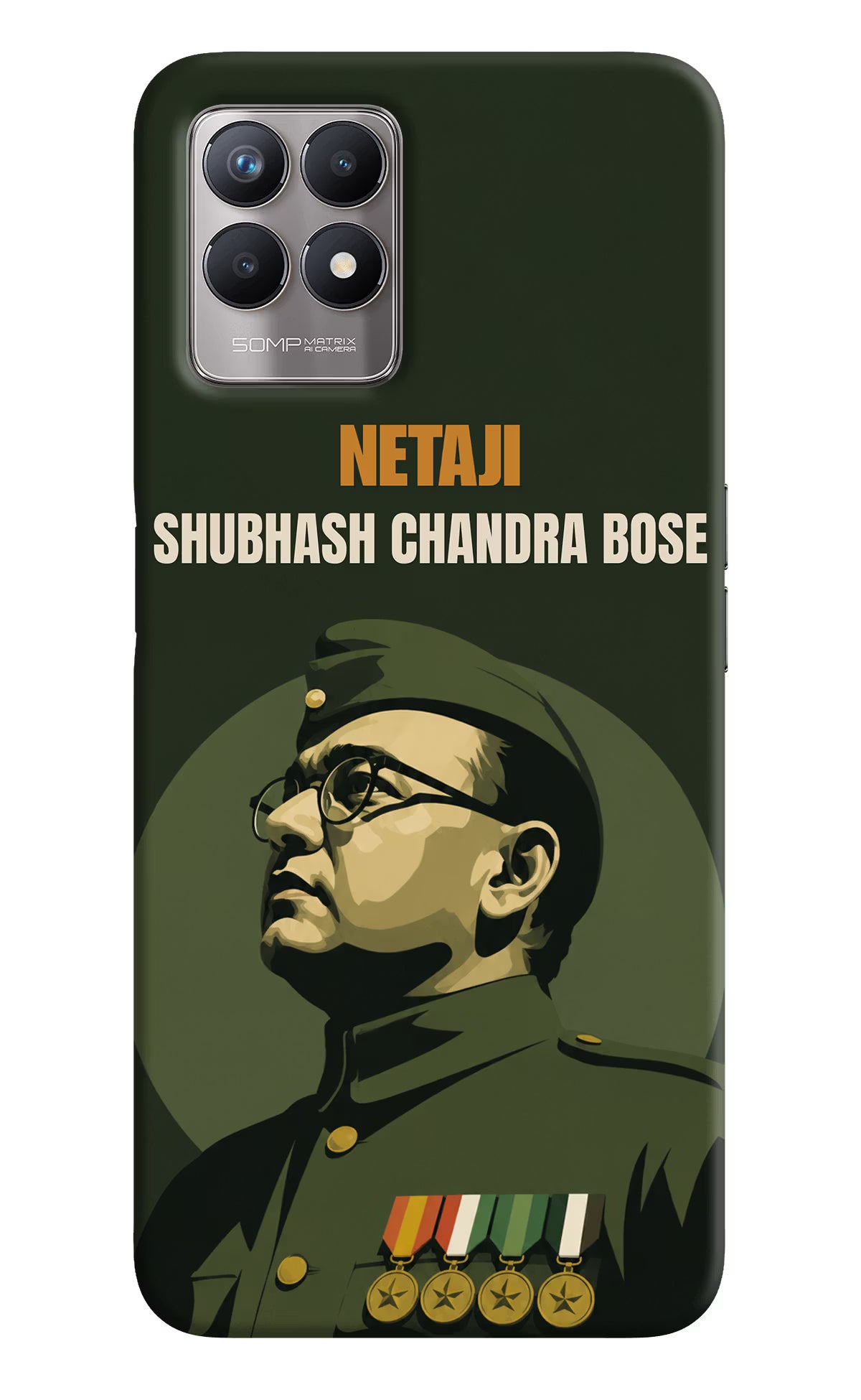Netaji Legacy Realme 8i Back Cover - Netaji Legacy Realme 8i Back Cover Netaji Legacy Realme 8i Back Cover