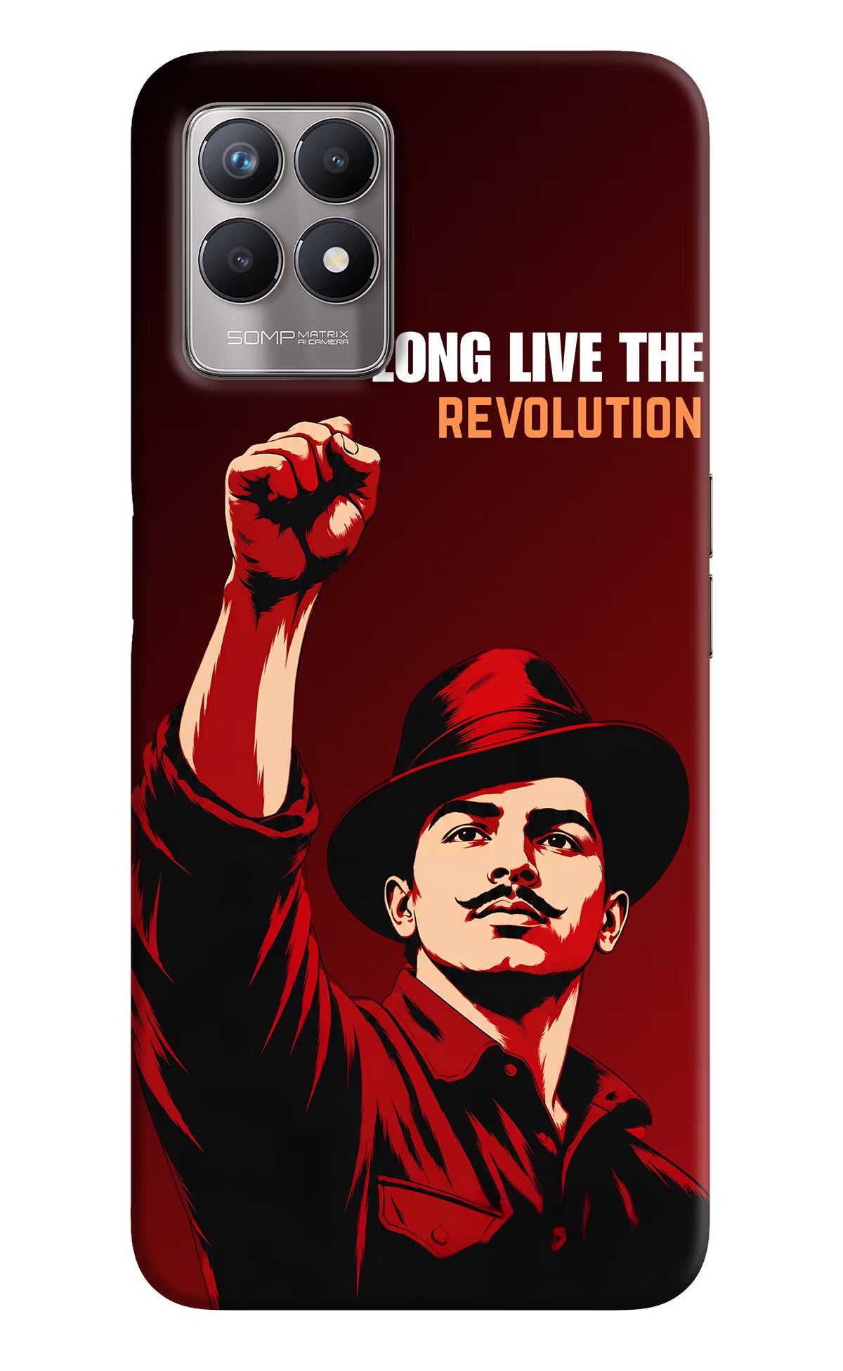 Bhagat Singh Revolution Realme 8i Back Cover - Bhagat Singh Revolution Realme 8i Back Cover Bhagat Singh Revolution Realme 8i Back Cover
