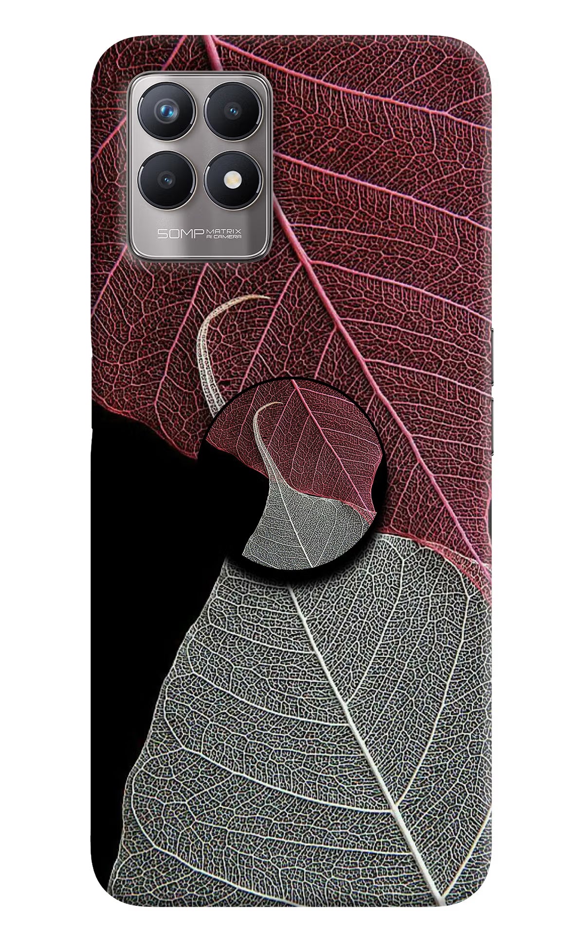 Leaf Pattern Realme 8i Pop Case - Leaf Pattern Realme 8i Pop Case Leaf Pattern Realme 8i Pop Case