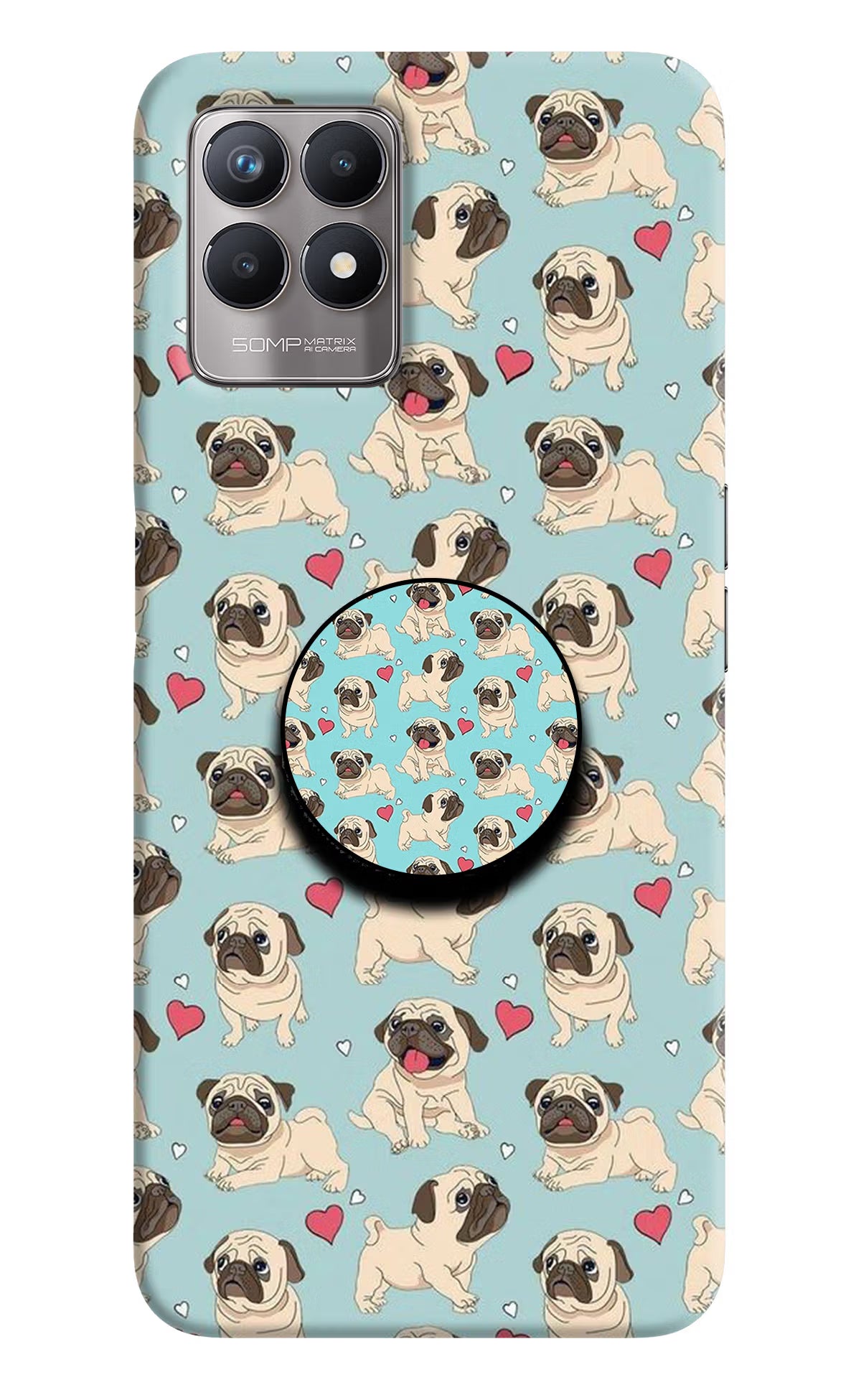 Pug Dog Realme 8i Pop Case - Pug Dog Realme 8i Pop Case Pug Dog Realme 8i Pop Case