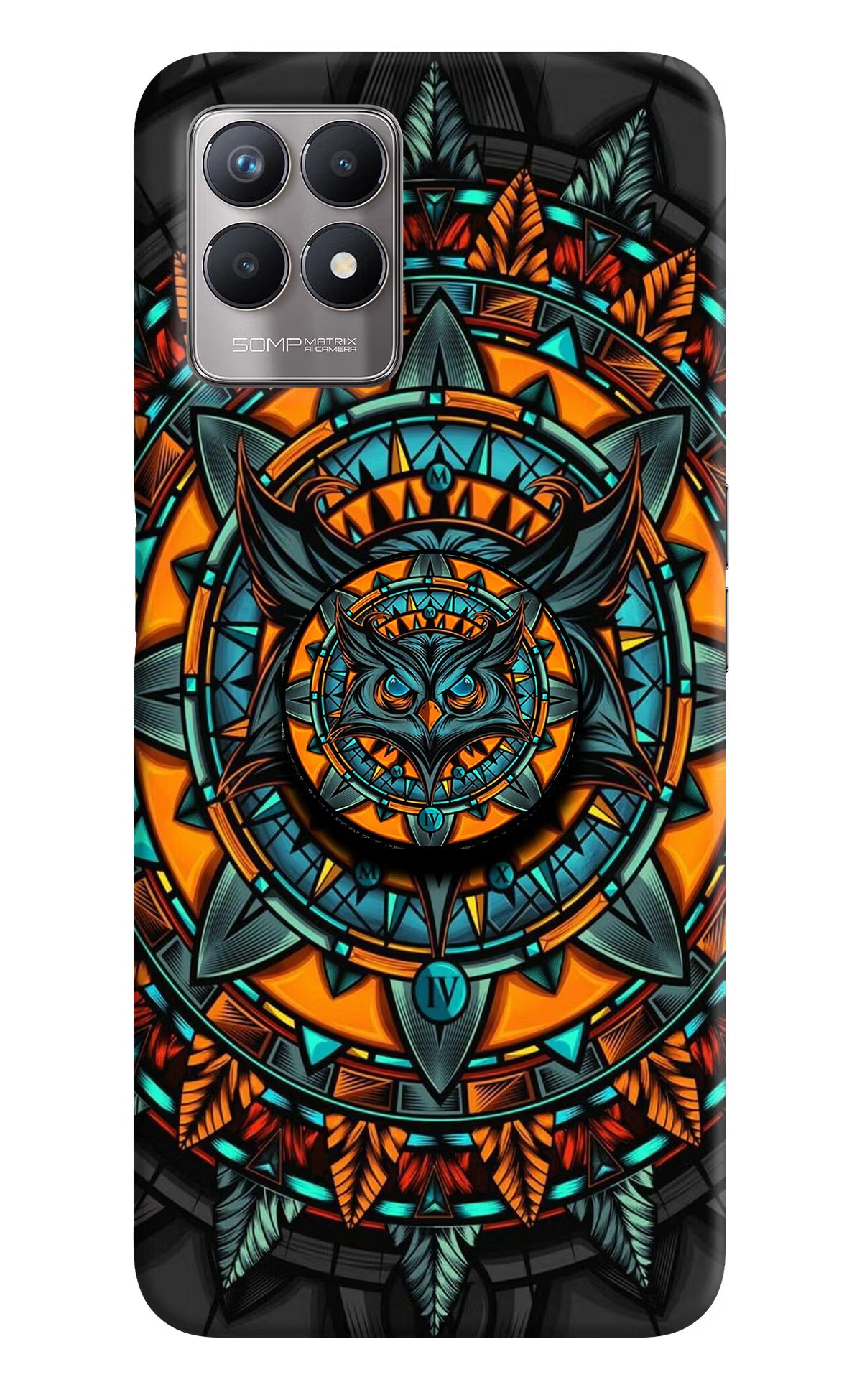 Angry Owl Realme 8i Pop Case - Angry Owl Realme 8i Pop Case Angry Owl Realme 8i Pop Case