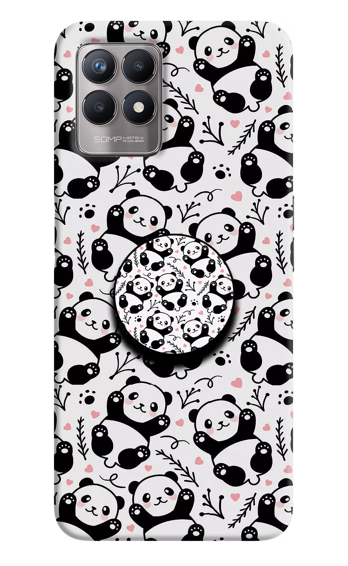Cute Panda Realme 8i Pop Case - Cute Panda Realme 8i Pop Case Cute Panda Realme 8i Pop Case