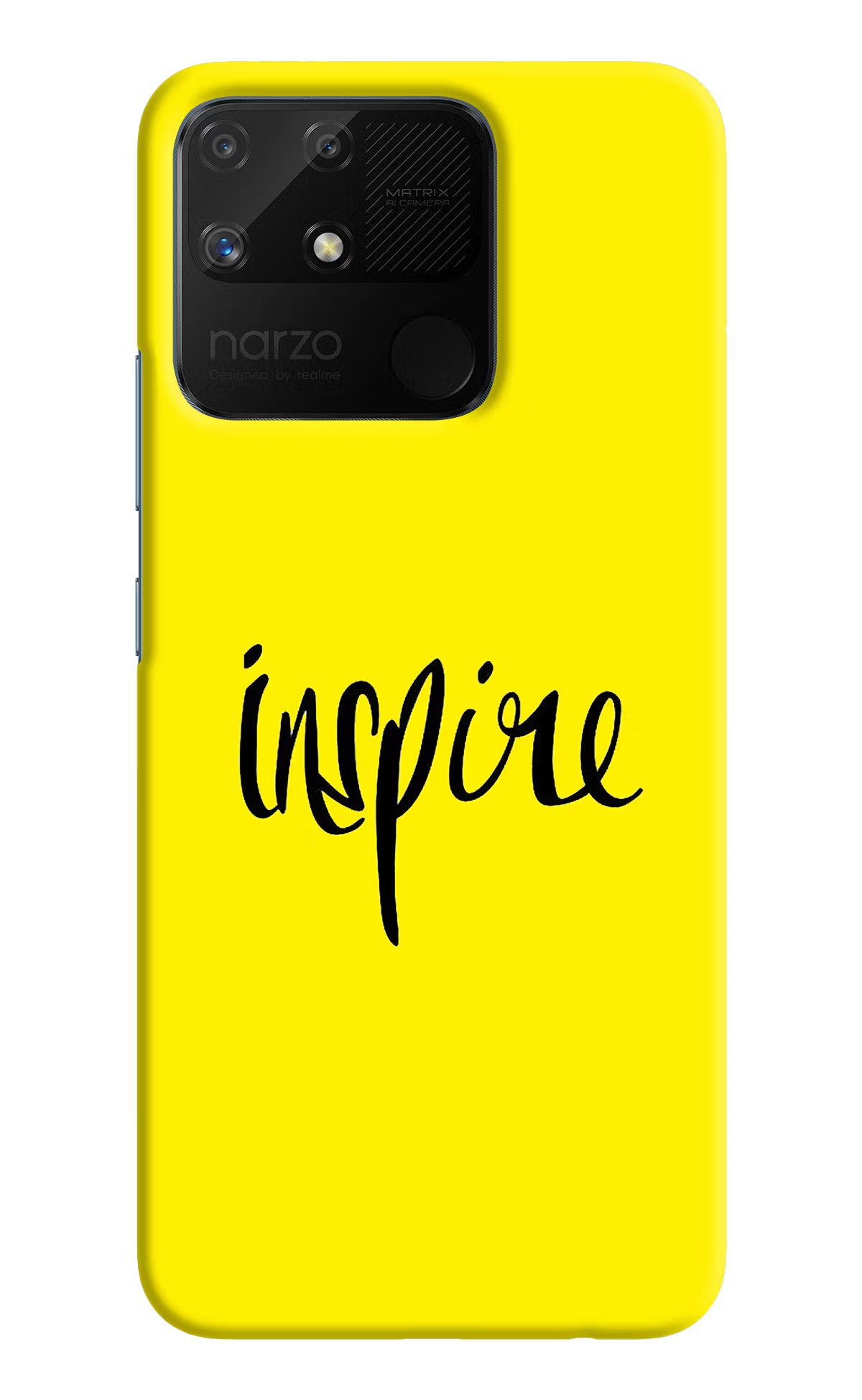 Inspire Realme Narzo 50A Back Cover - Inspire Realme Narzo 50A Hard Case Back Cover by Casekaro Inspire Realme Narzo 50A Hard Case Back Cover by Casekaro