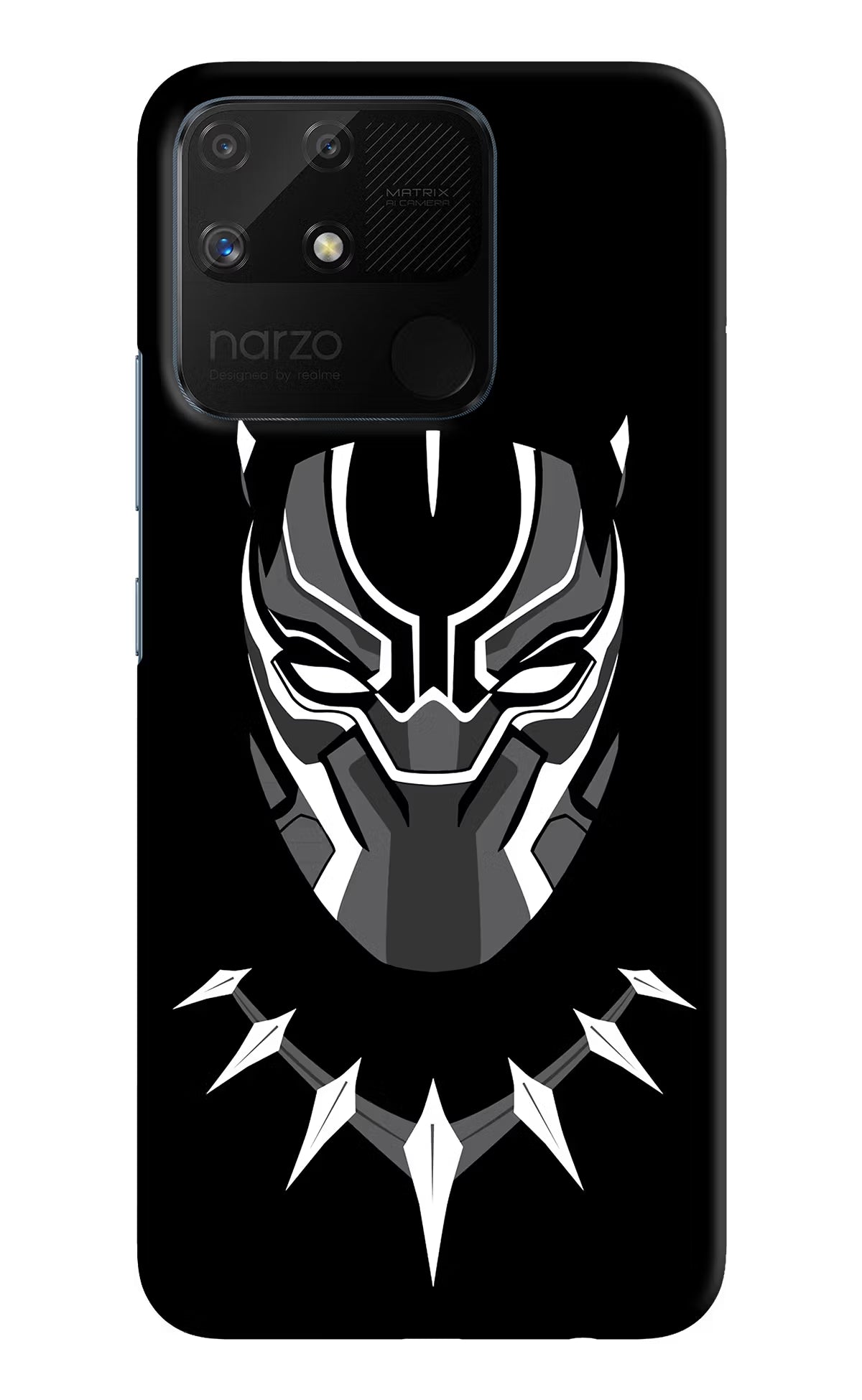 Black Panther Realme Narzo 50A Back Cover - Black Panther Realme Narzo 50A Hard Case Back Cover by Casekaro Black Panther Realme Narzo 50A Hard Case Back Cover by Casekaro