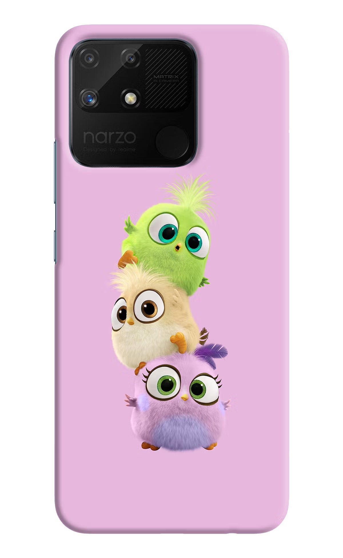 Cute Little Birds Realme Narzo 50A Back Cover - Cute Little Birds Realme Narzo 50A Hard Case Back Cover by Casekaro Cute Little Birds Realme Narzo 50A Hard Case Back Cover by Casekaro