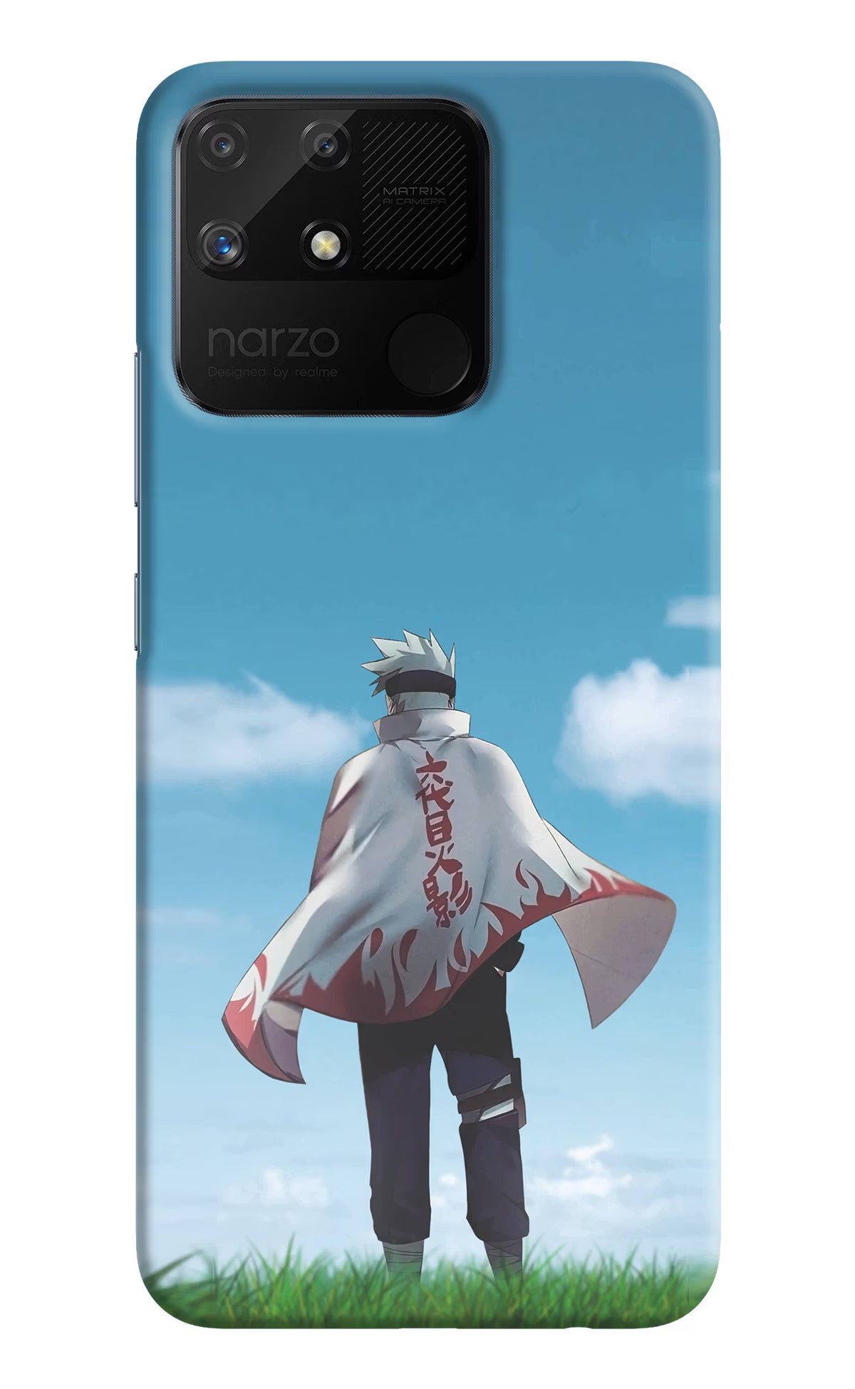 Kakashi Realme Narzo 50A Back Cover - Kakashi Realme Narzo 50A Hard Case Back Cover by Casekaro Kakashi Realme Narzo 50A Hard Case Back Cover by Casekaro
