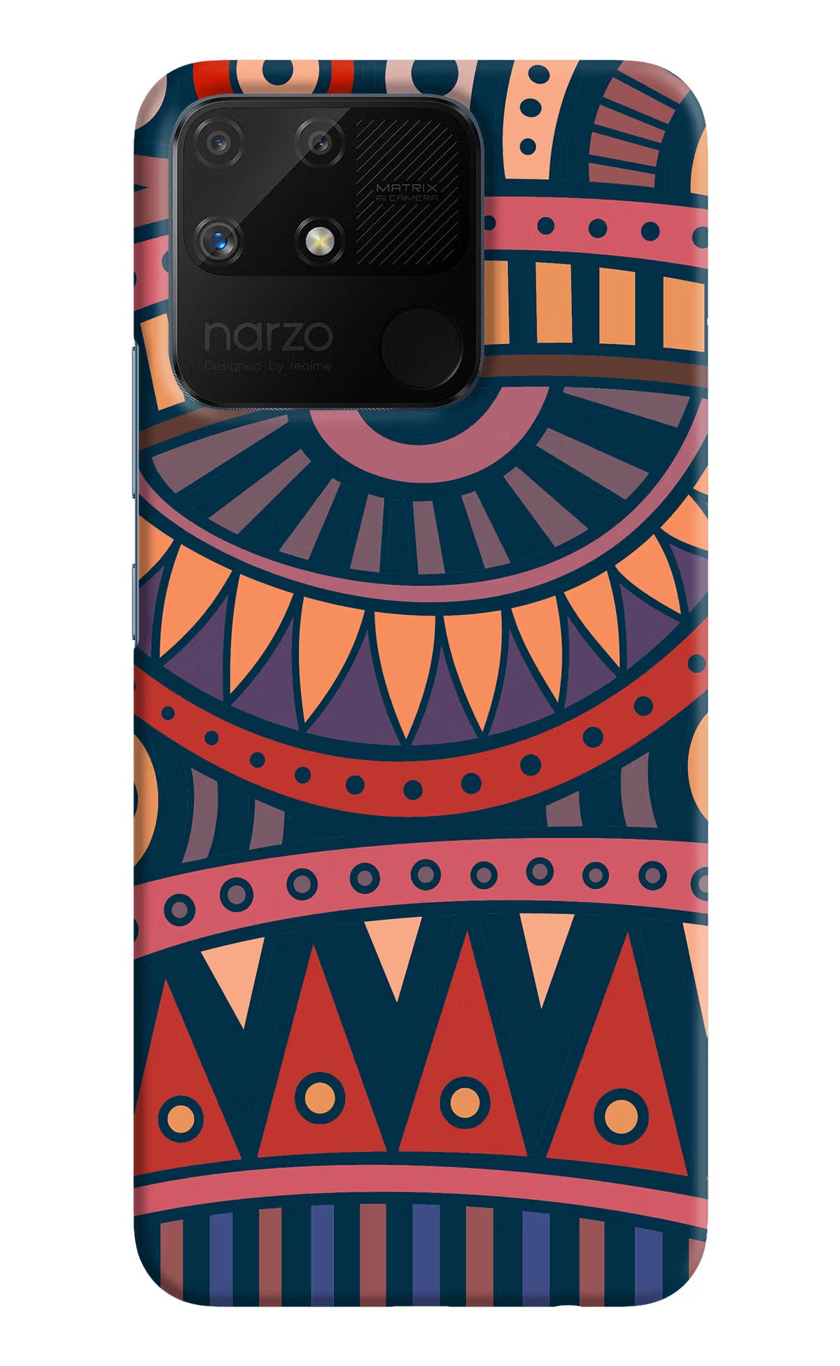African Culture Design Realme Narzo 50A Back Cover - African Culture Design Realme Narzo 50A Hard Case Back Cover by Casekaro African Culture Design Realme Narzo 50A Hard Case Back Cover by Casekaro