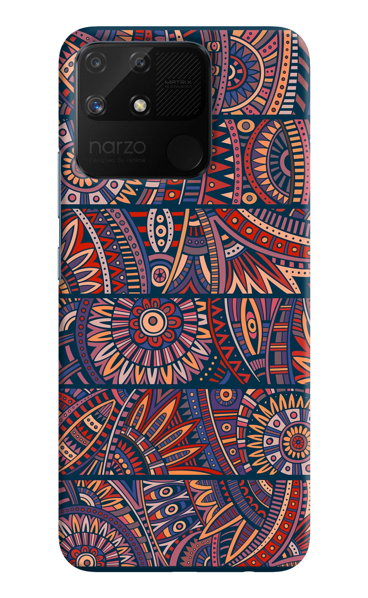 African Culture Design Realme Narzo 50A Back Cover - African Culture Design Realme Narzo 50A Hard Case Back Cover by Casekaro African Culture Design Realme Narzo 50A Hard Case Back Cover by Casekaro
