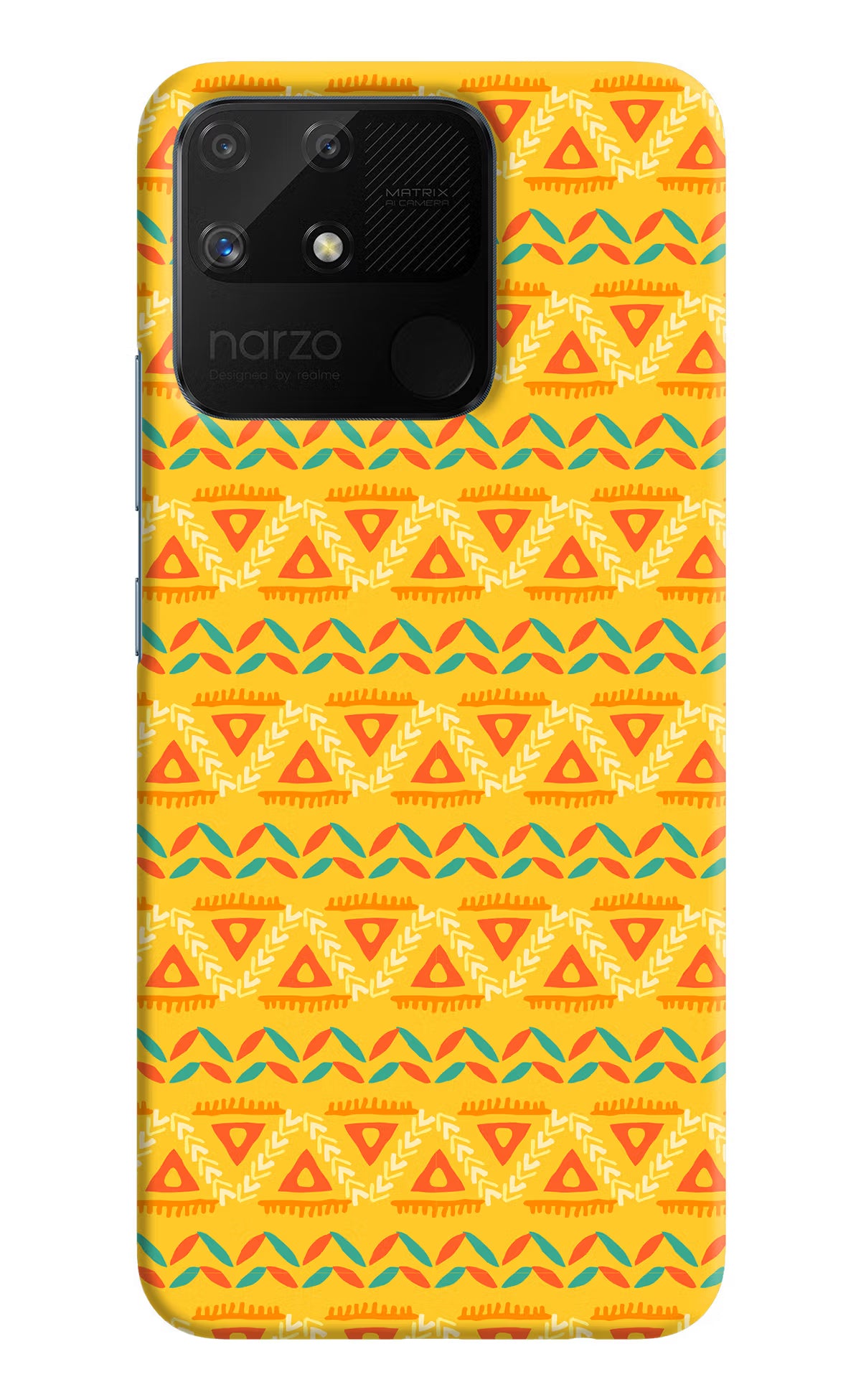 Tribal Pattern Realme Narzo 50A Back Cover - Tribal Pattern Realme Narzo 50A Hard Case Back Cover by Casekaro Tribal Pattern Realme Narzo 50A Hard Case Back Cover by Casekaro