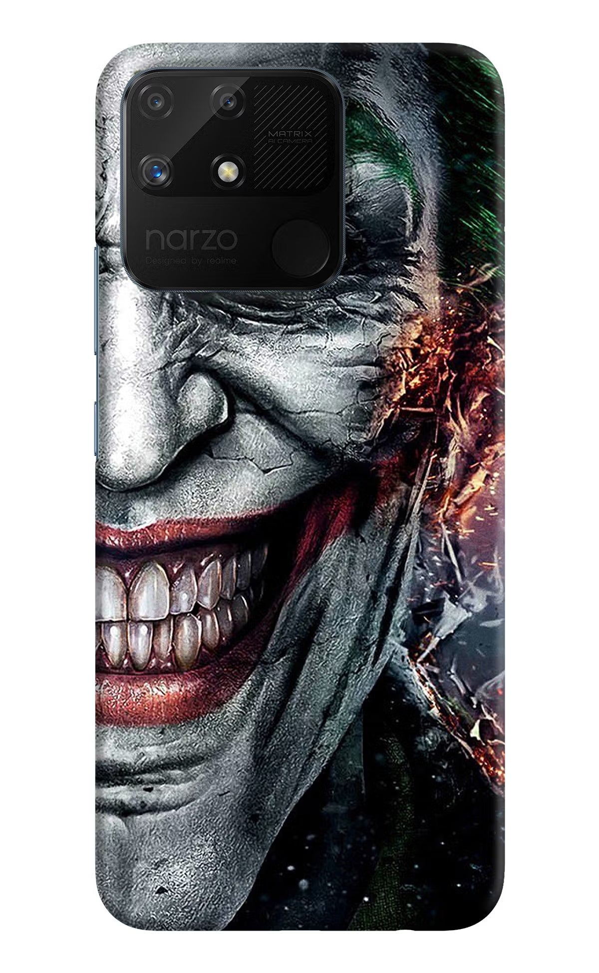 Joker Cam Realme Narzo 50A Back Cover - Joker Cam Realme Narzo 50A Hard Case Back Cover by Casekaro Joker Cam Realme Narzo 50A Hard Case Back Cover by Casekaro
