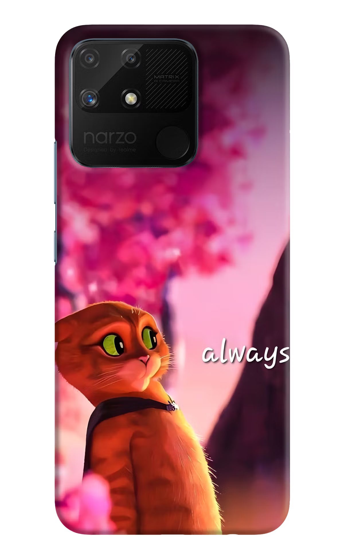 Always Cat Realme Narzo 50A Back Cover - Always Cat Realme Narzo 50A Back Cover Always Cat Realme Narzo 50A Back Cover