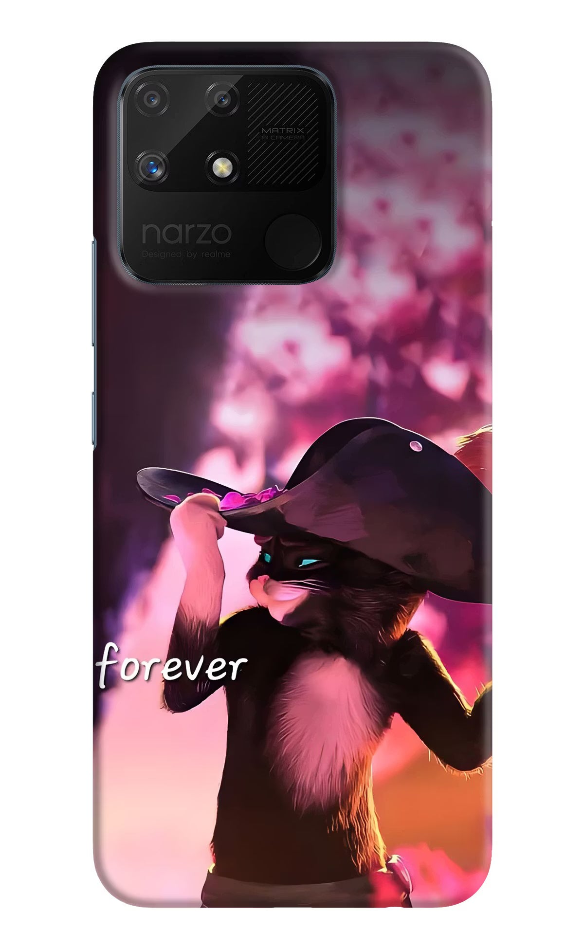 Forever Cat Realme Narzo 50A Back Cover - Forever Cat Realme Narzo 50A Back Cover Forever Cat Realme Narzo 50A Back Cover