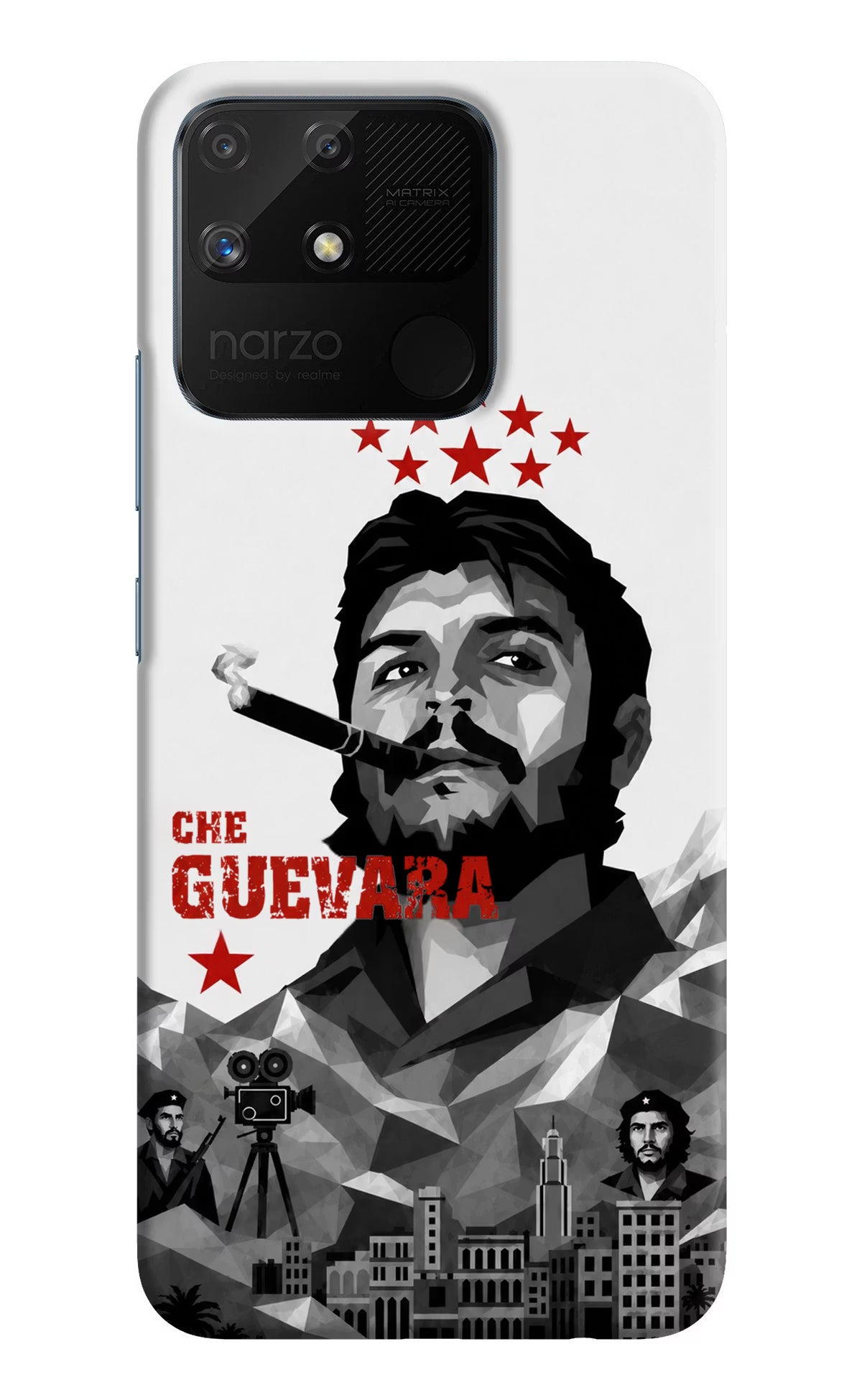Che Guevara Iconic Realme Narzo 50A Back Cover - Che Guevara Iconic Realme Narzo 50A Back Cover Che Guevara Iconic Realme Narzo 50A Back Cover