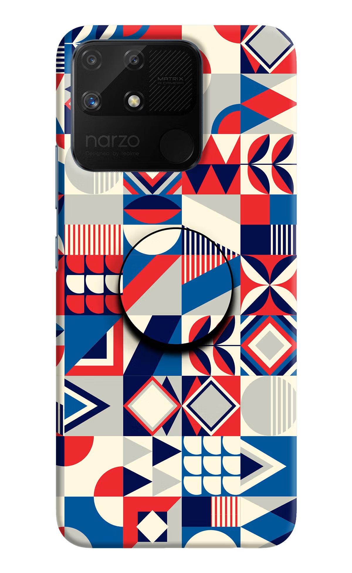 Colorful Pattern Realme Narzo 50A Pop Case - Colorful Pattern Realme Narzo 50A Pop Case by Casekaro Colorful Pattern Realme Narzo 50A Pop Case by Casekaro