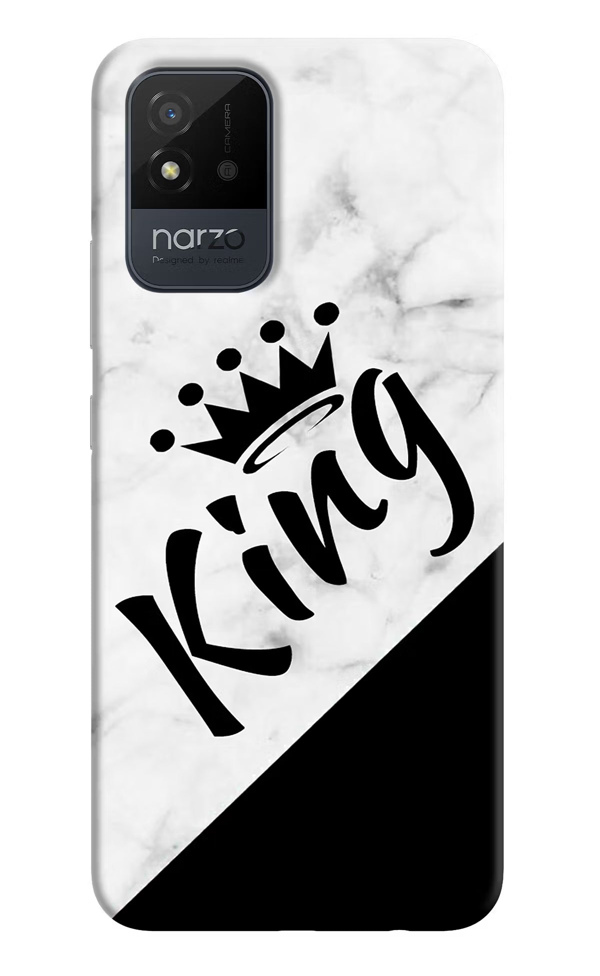 King Realme Narzo 50i Back Cover - King Realme Narzo 50i Back Cover King Realme Narzo 50i Back Cover