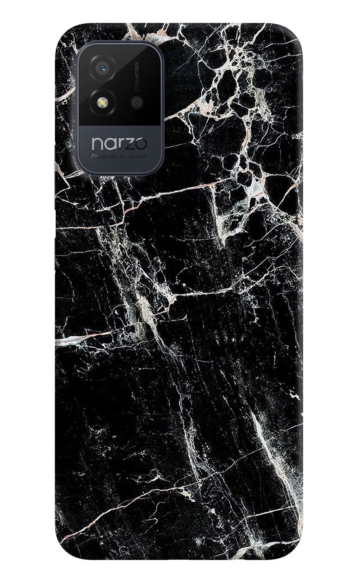 Black Marble Texture Realme Narzo 50i Back Cover - Black Marble Texture Realme Narzo 50i Back Cover Black Marble Texture Realme Narzo 50i Back Cover