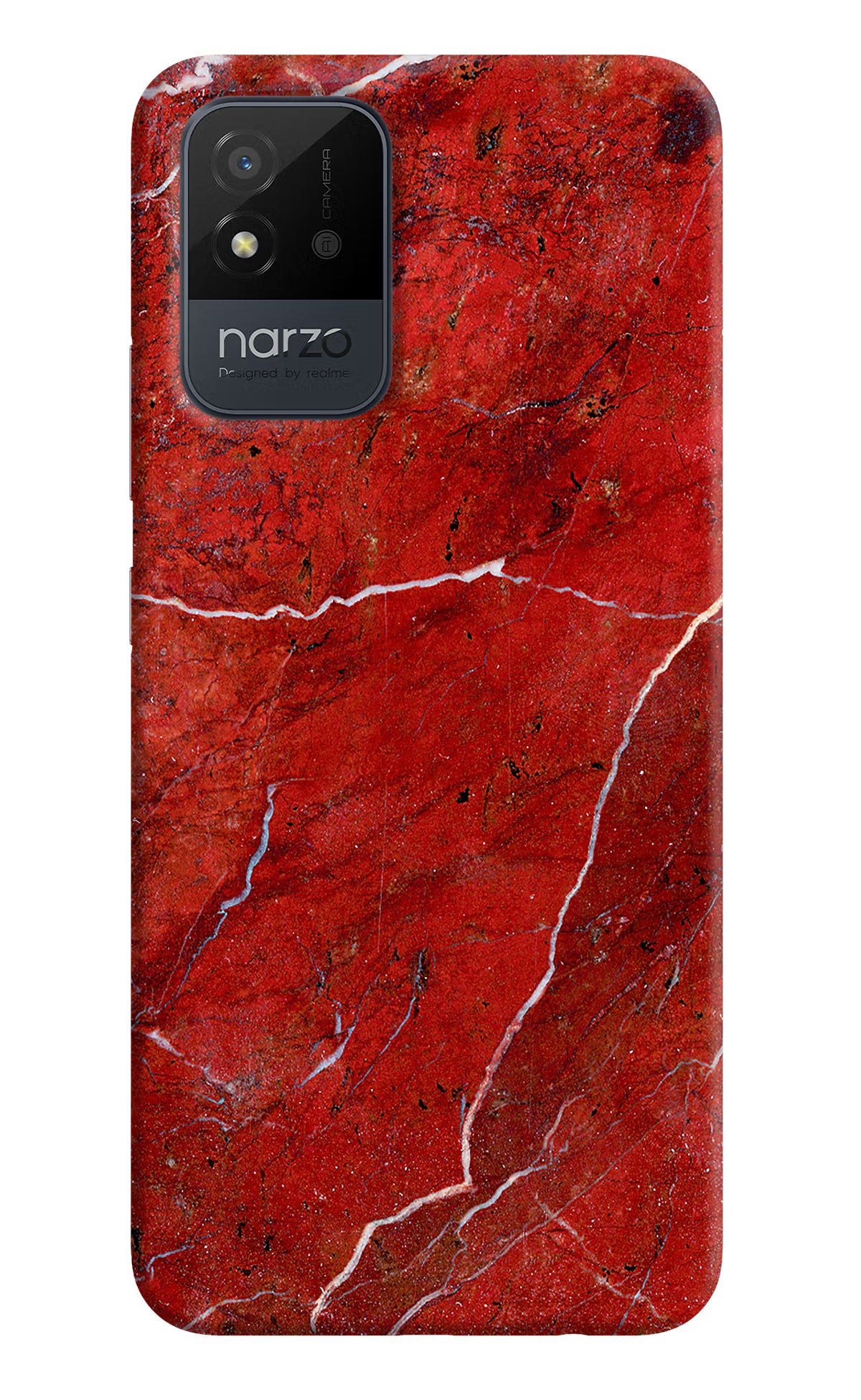 Red Marble Design Realme Narzo 50i Back Cover - Red Marble Design Realme Narzo 50i Back Cover Red Marble Design Realme Narzo 50i Back Cover