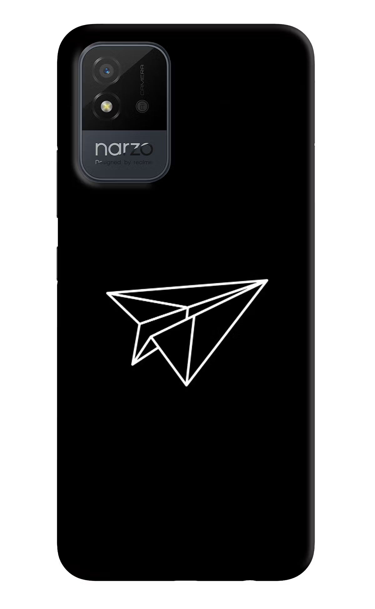 Paper Plane White Realme Narzo 50i Back Cover - Paper Plane White Realme Narzo 50i Back Cover Paper Plane White Realme Narzo 50i Back Cover