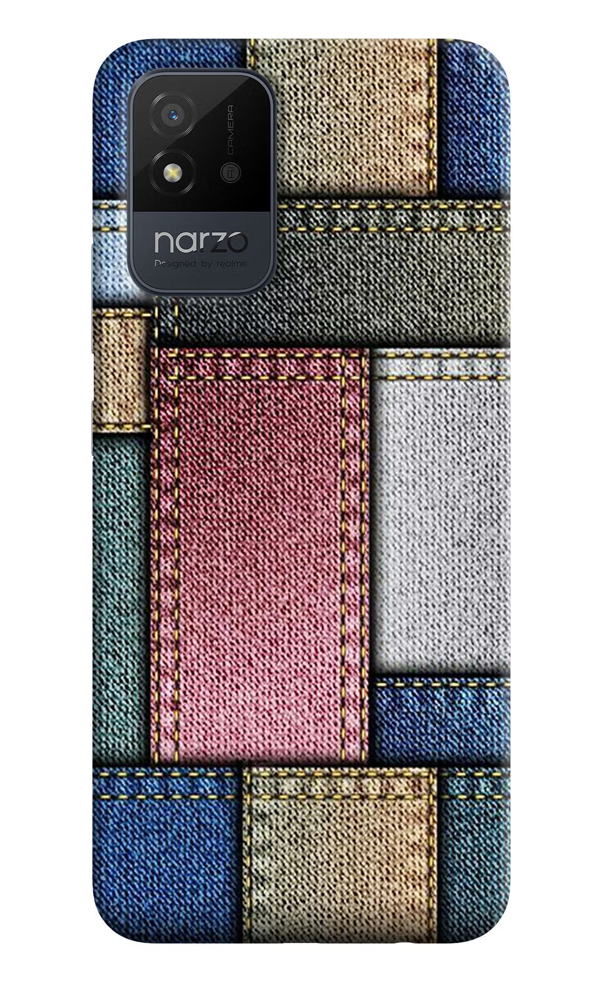 Multicolor Jeans Realme Narzo 50i Back Cover - Multicolor Jeans Realme Narzo 50i Back Cover Multicolor Jeans Realme Narzo 50i Back Cover