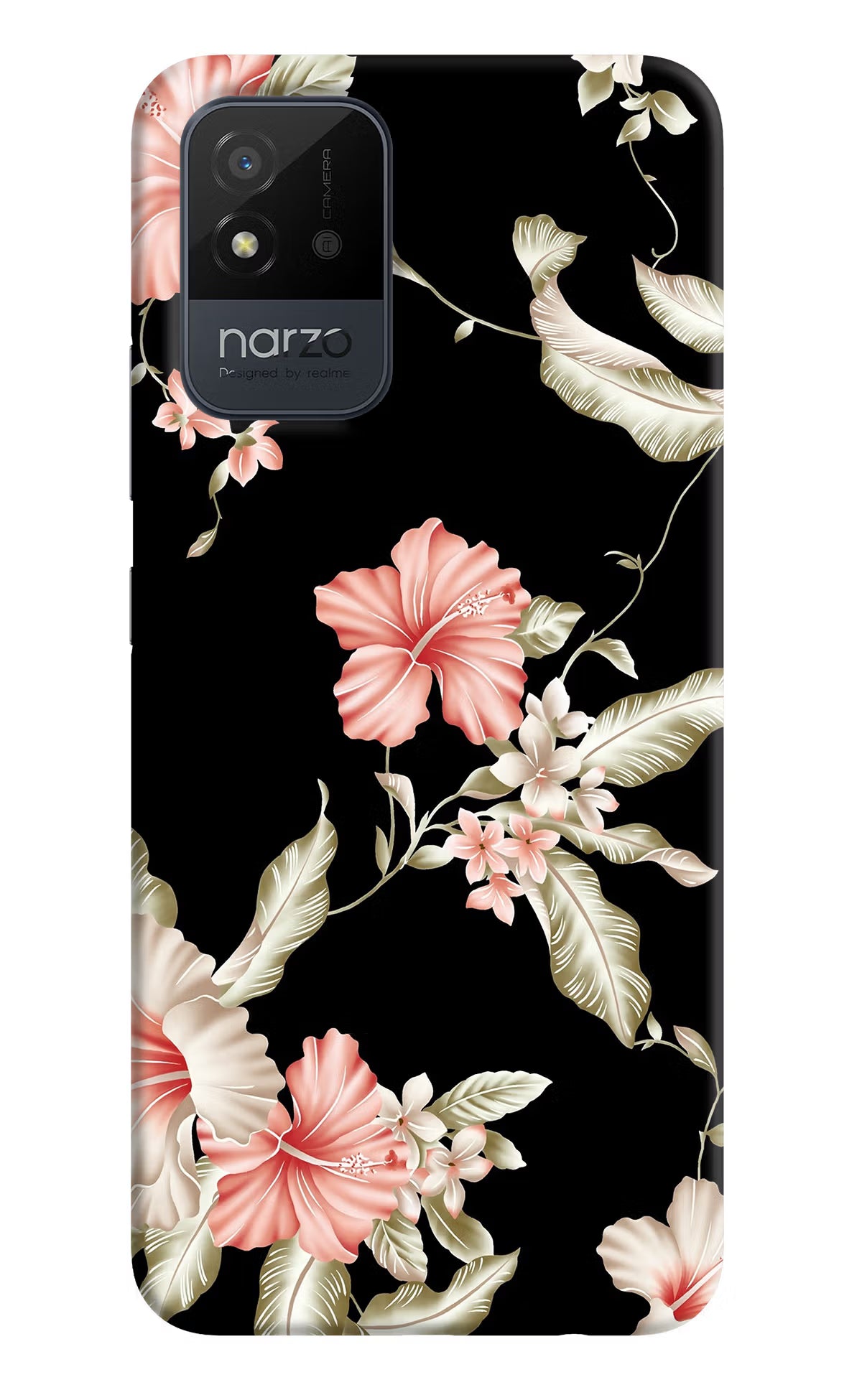 Flowers Realme Narzo 50i Back Cover - Flowers Realme Narzo 50i Back Cover Flowers Realme Narzo 50i Back Cover